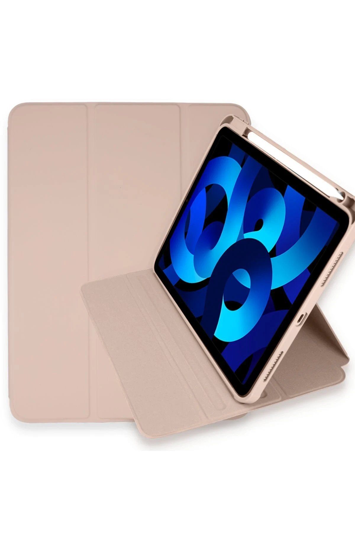 CepteToptan Newface iPad Pro 11 (2021) Kılıf Starling 360 Kalemlikli Tablet Kılıf - Rose Gold