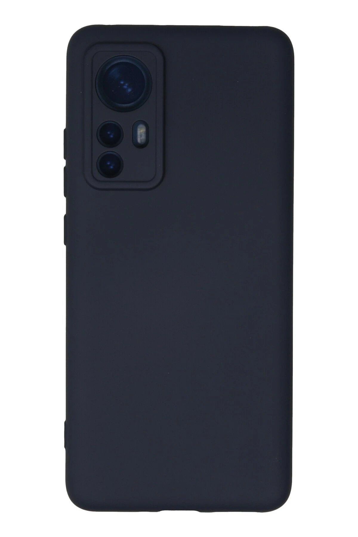 CepteToptan Newface Xiaomi Mi 12 Kılıf Nano içi Kadife Silikon - Lacivert