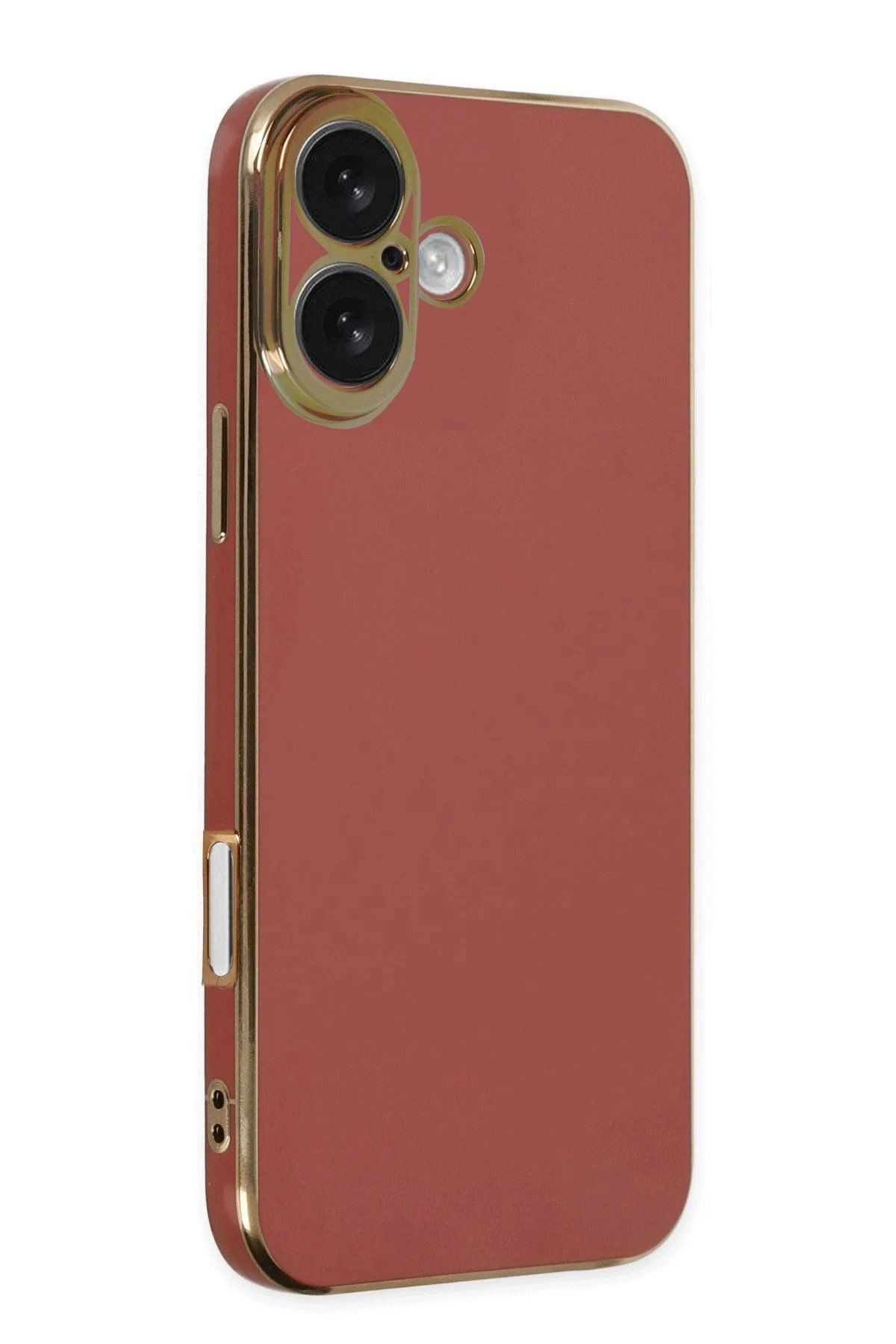 CepteToptan Newface iPhone 16 Kılıf Volet Silikon - Kırmızı