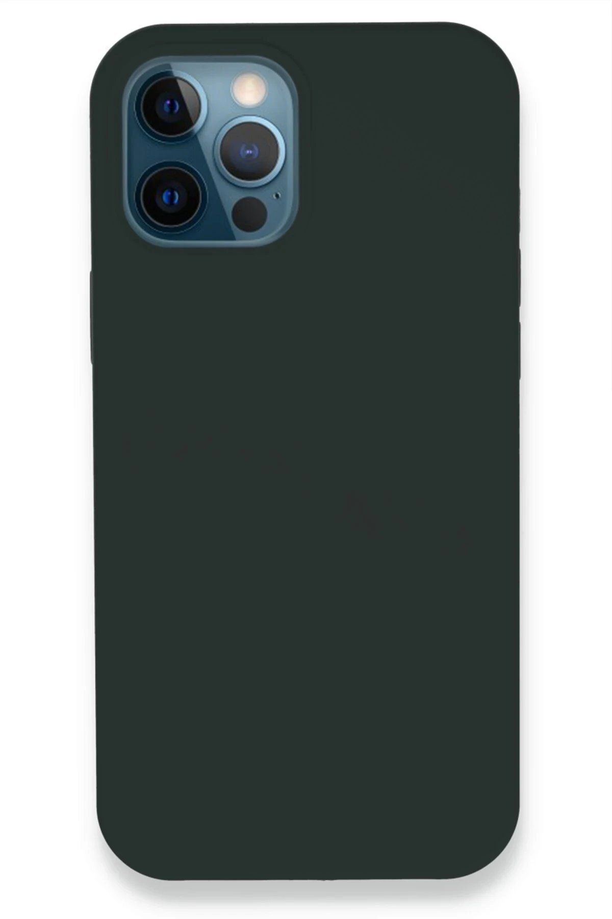 CepteToptan Newface iPhone 12 Pro Kılıf Lansman Legant Silikon - Koyu Yeşil