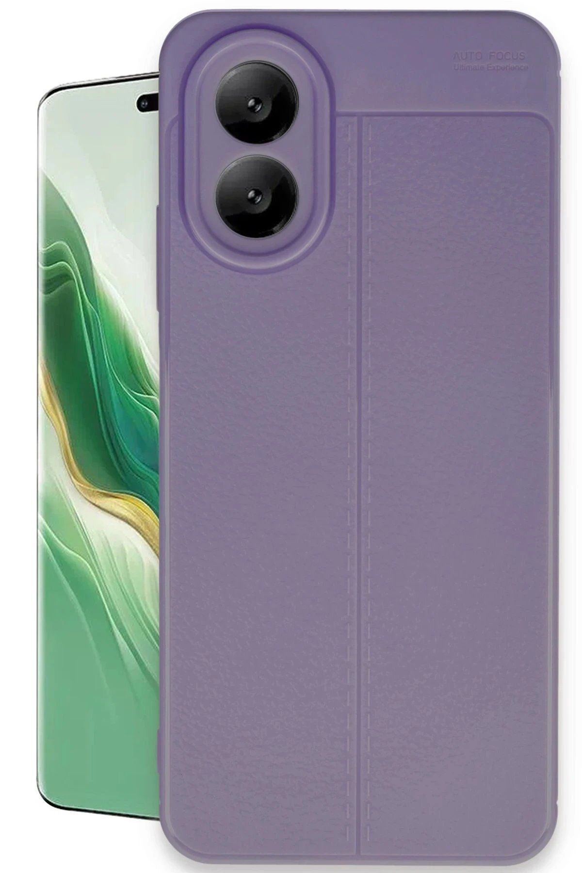 CepteToptan Newface Oppo A38 Kılıf Auto Focus Kapak - Lila
