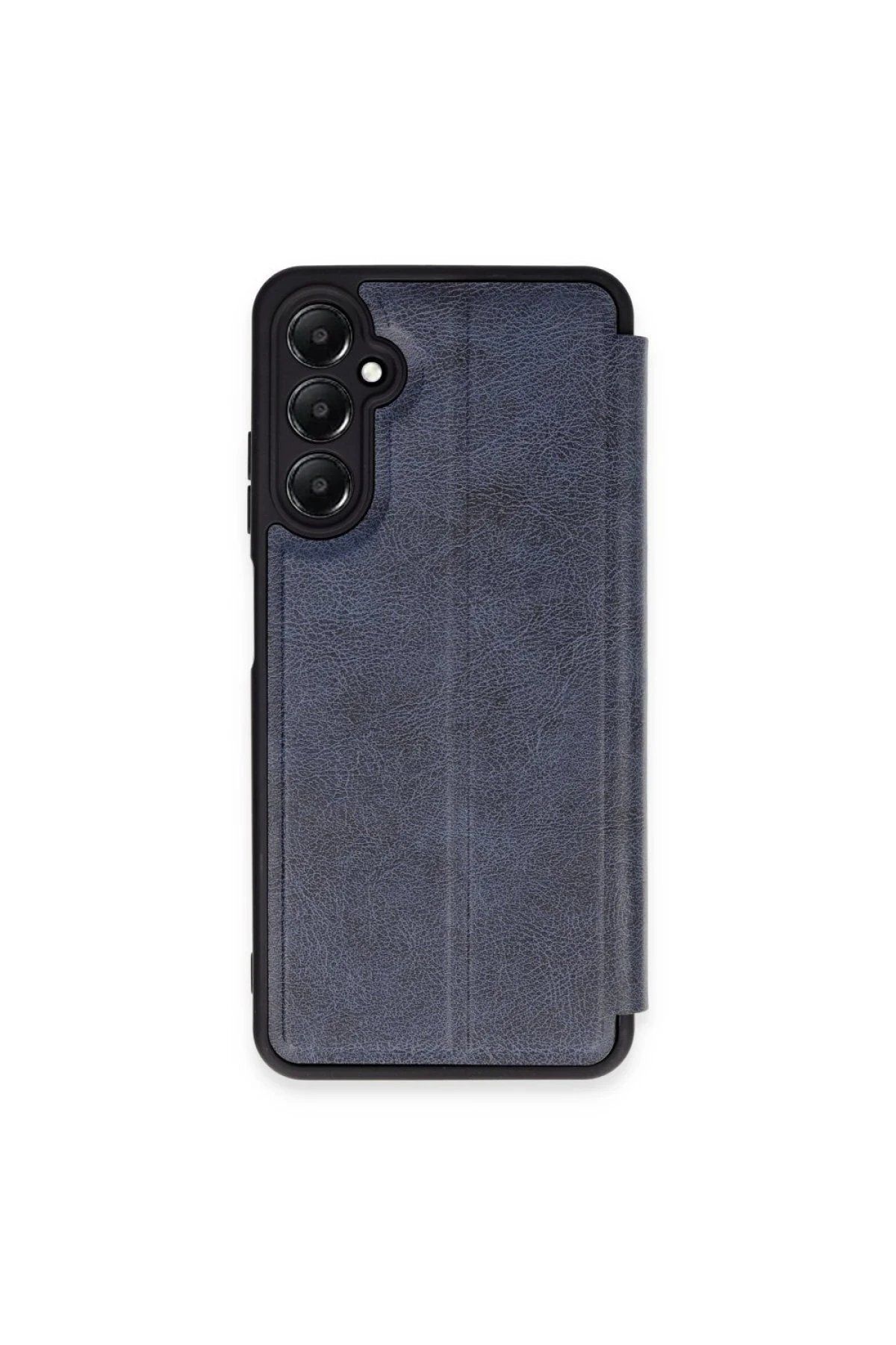 CepteToptan Newface Samsung Galaxy S24 FE Kılıf Flip Cover - Lacivert