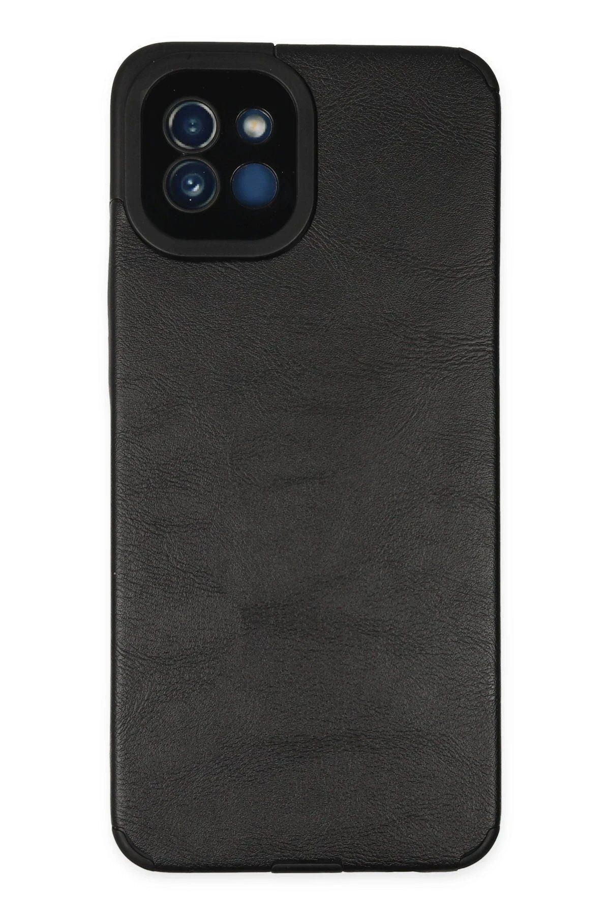 CepteToptan Newface Samsung Galaxy A03 Kılıf Loop Deri Silikon - Siyah