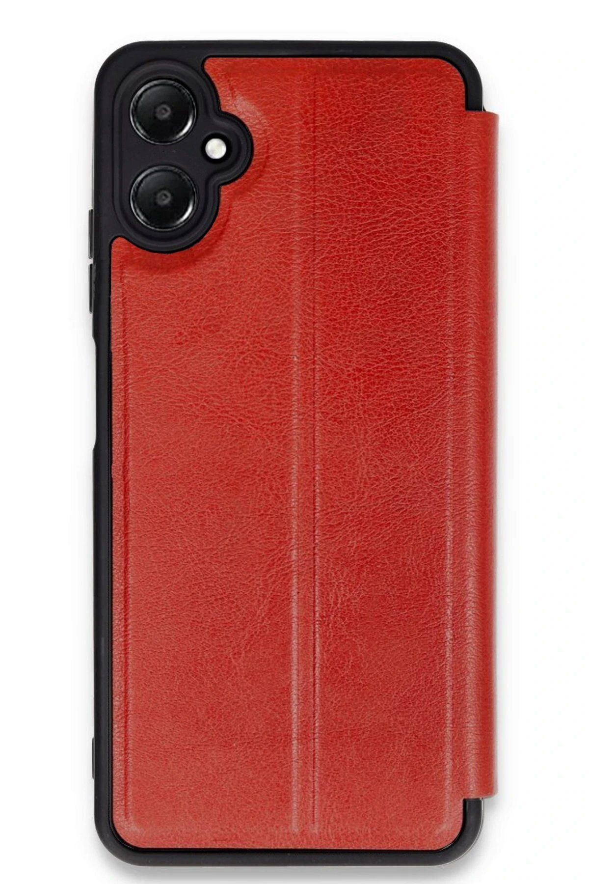 CepteToptan Newface Samsung Galaxy A05 Kılıf Flip Cover - Kırmızı