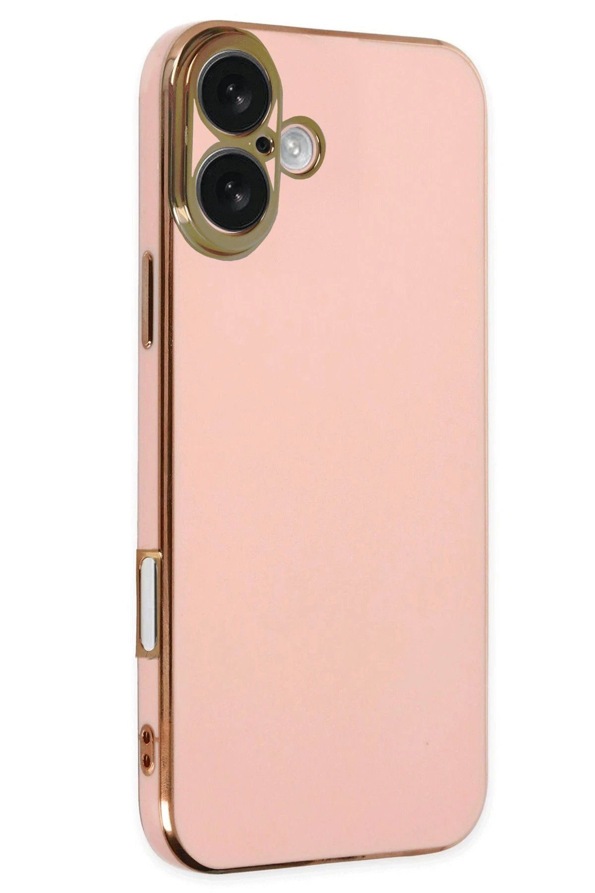CepteToptan Newface iPhone 16 Kılıf Volet Silikon - Pembe