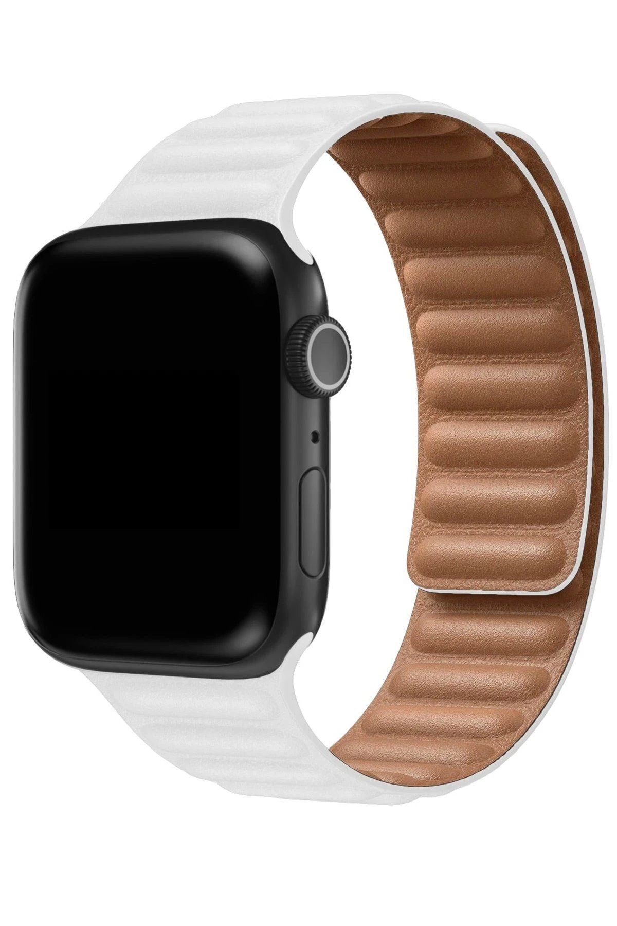 CepteToptan Newface Apple Watch 38mm Loop Kordon - Beyaz