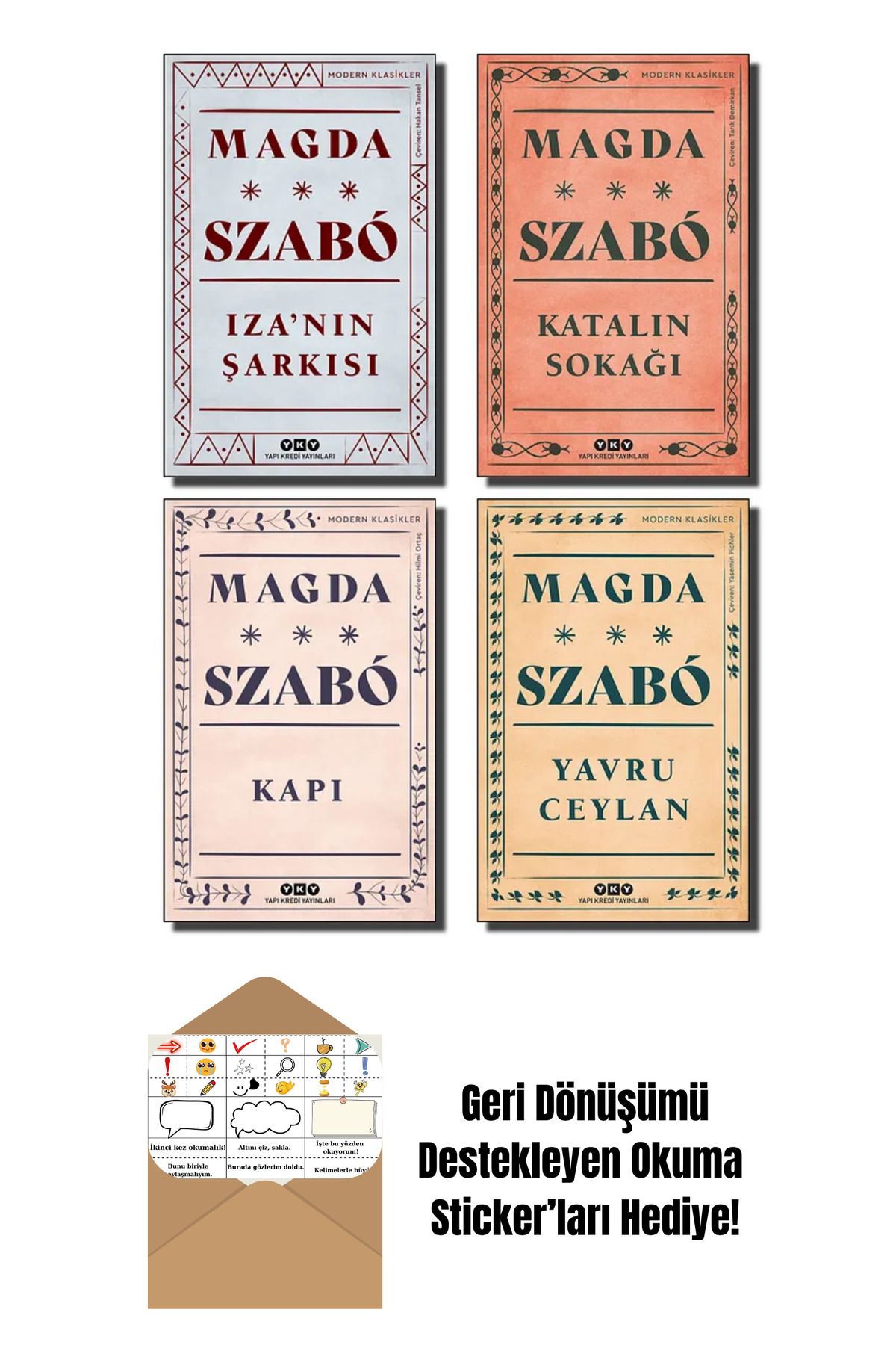 Yapı Kredi Yayınları Yaşar Kemal Çocuk Kitapları 4 Kitap Set + Okuma Sticker'ları
