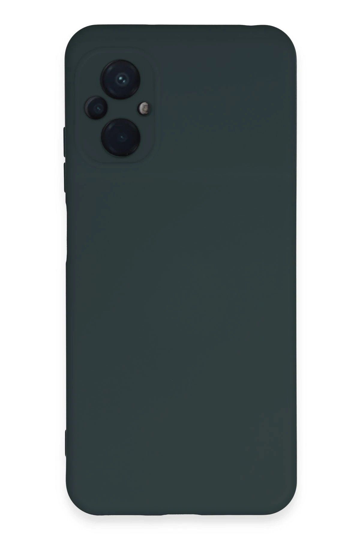 CepteToptan Newface Xiaomi Poco M5 Kılıf Nano içi Kadife Silikon - Koyu Yeşil