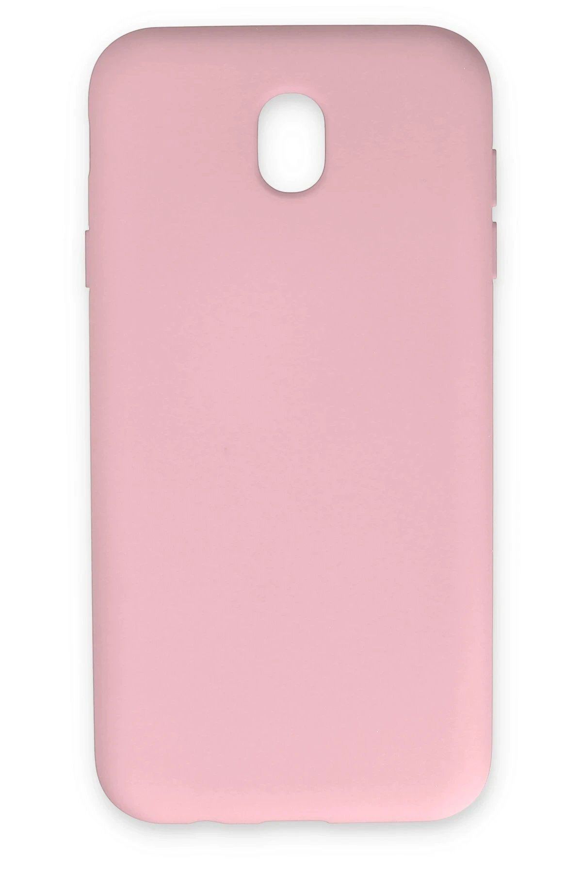 CepteToptan Newface Samsung Galaxy J7 Pro / J730 Kılıf Nano içi Kadife Silikon - Pudra