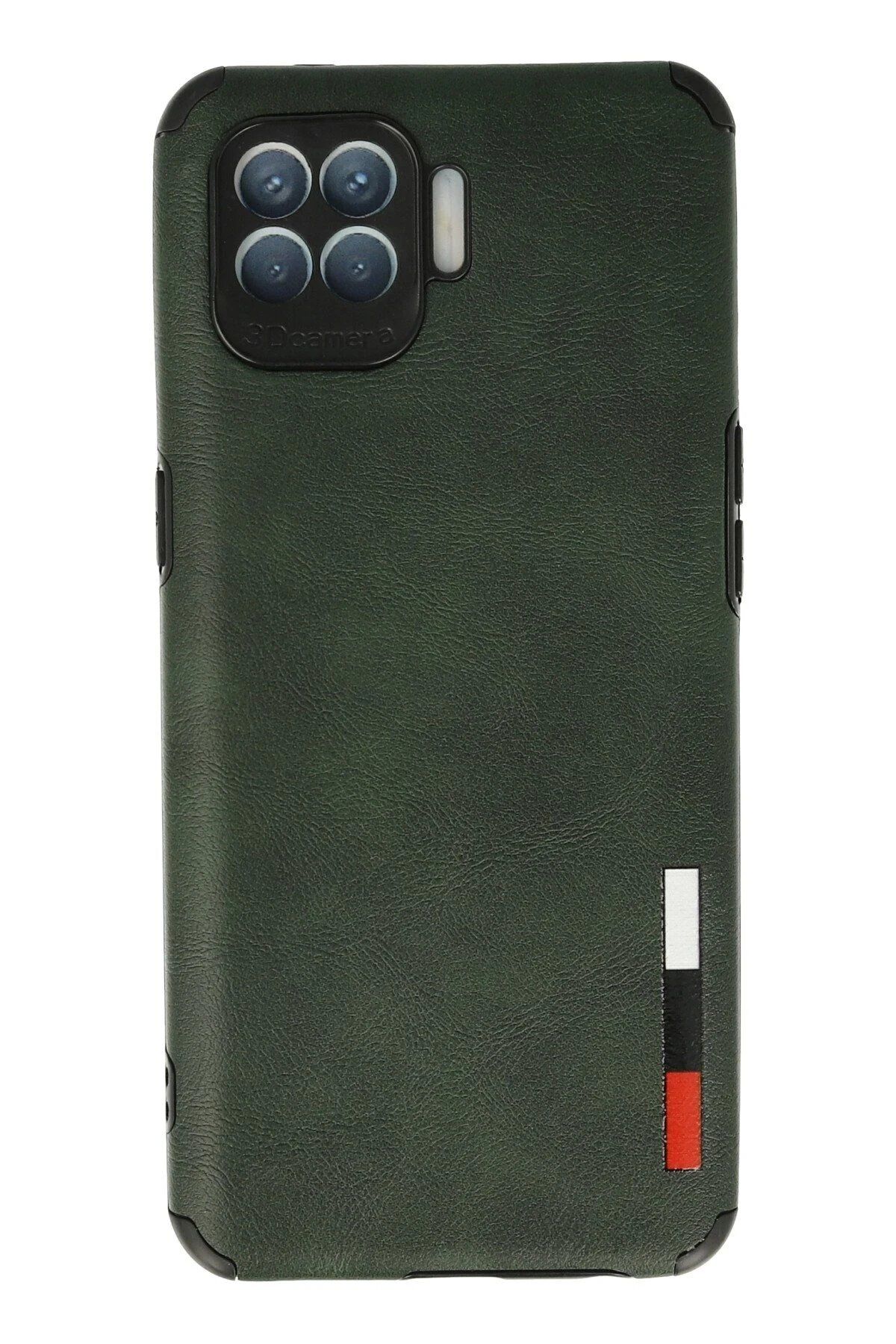 CepteToptan Newface Oppo Reno 4 Lite Kılıf Loop Deri Silikon - Yeşil