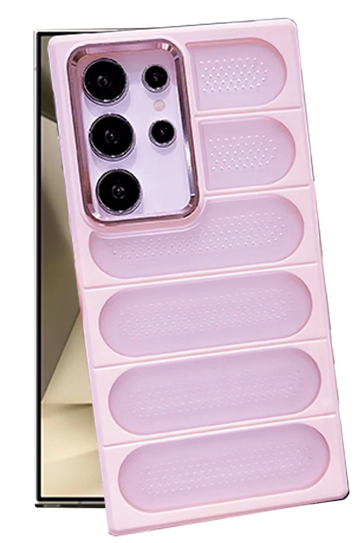 CepteToptan Newface Samsung Galaxy S24 Ultra Kılıf Airmax Silikon Kapak - Pembe