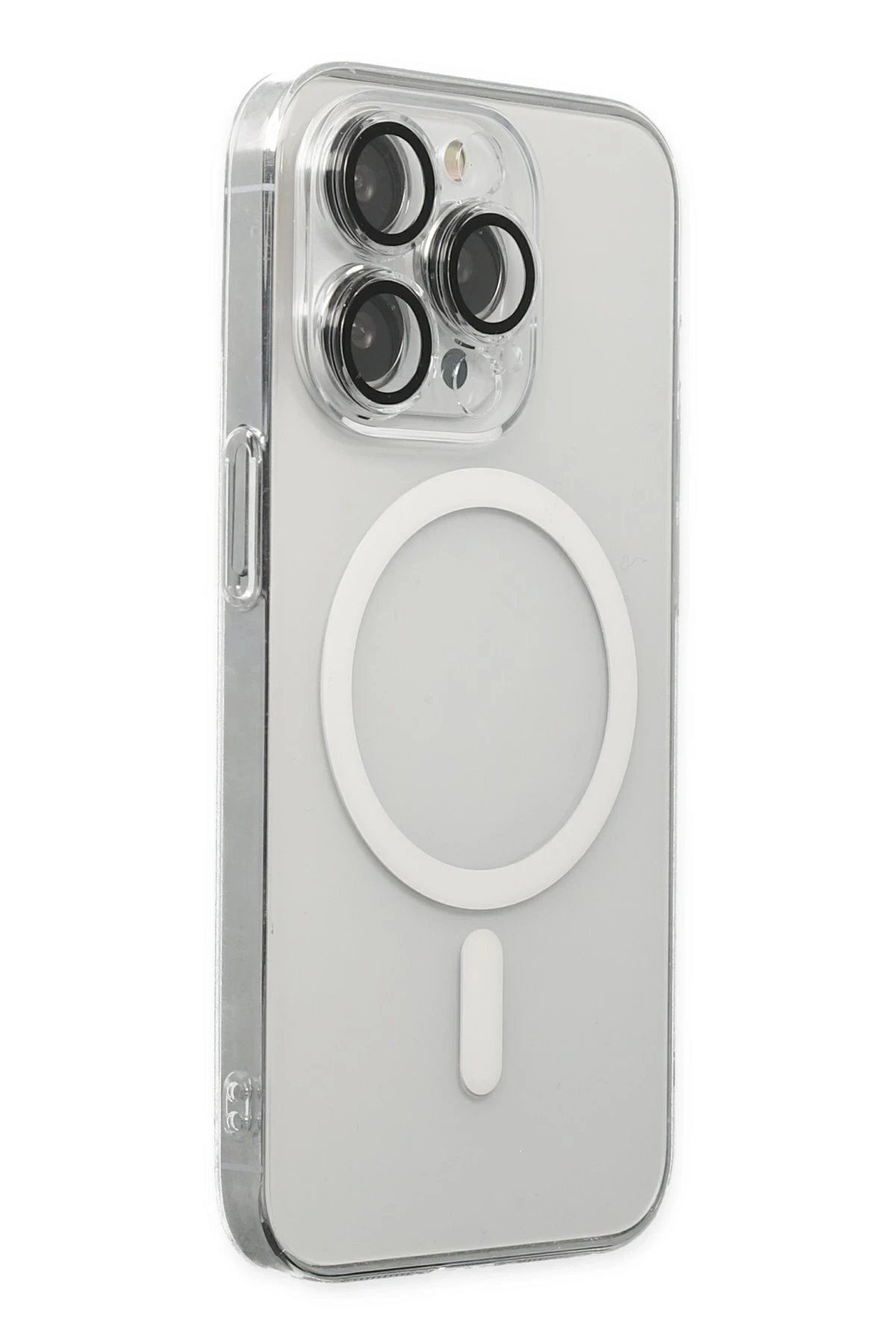 CepteToptan Newface iPhone 13 Pro Max Kılıf Kaou Magneticsafe Slim Kapak - Şeffaf