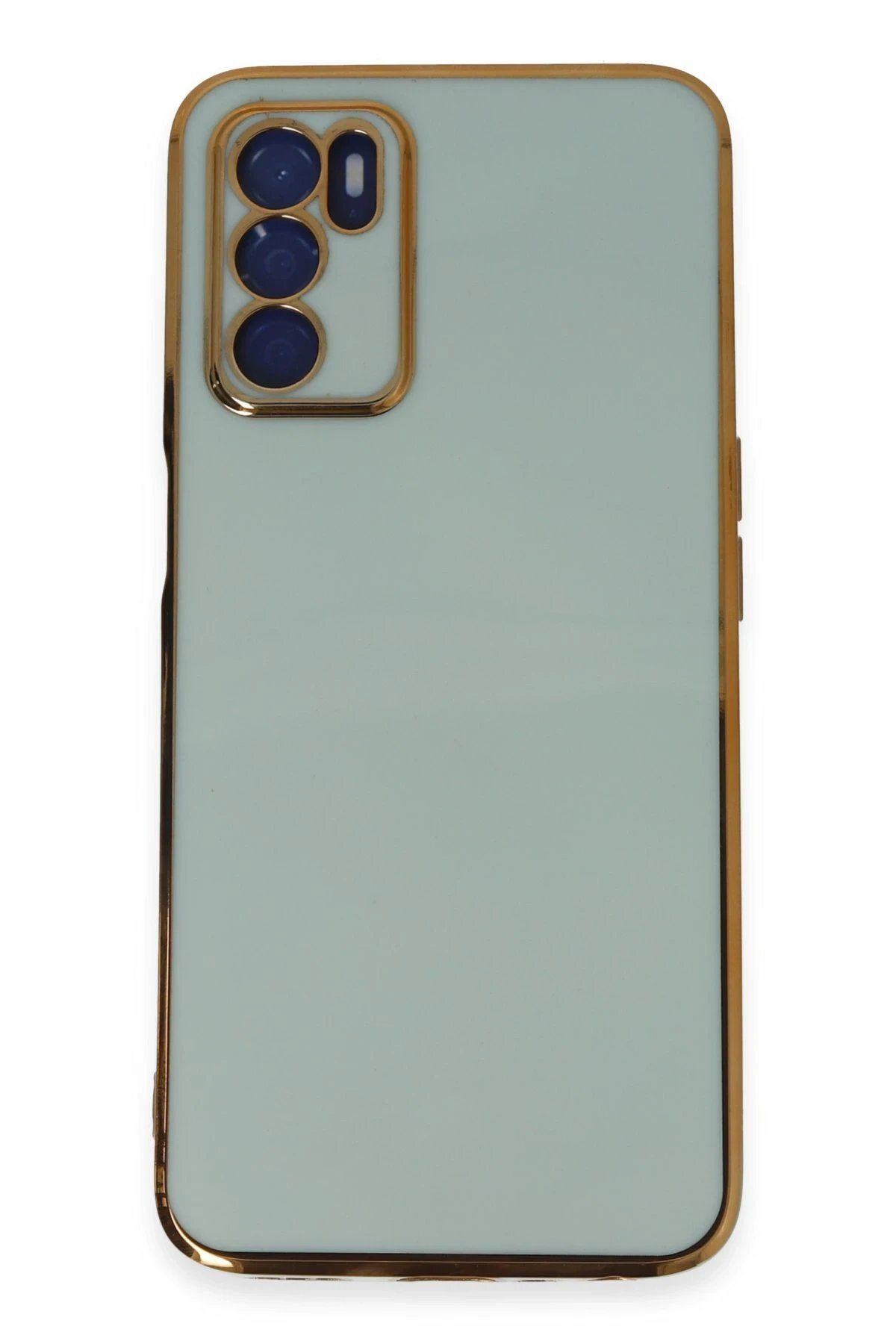 Toptan Bulurum Oppo A16 Kılıf Volet Silikon - Açık Yeşil