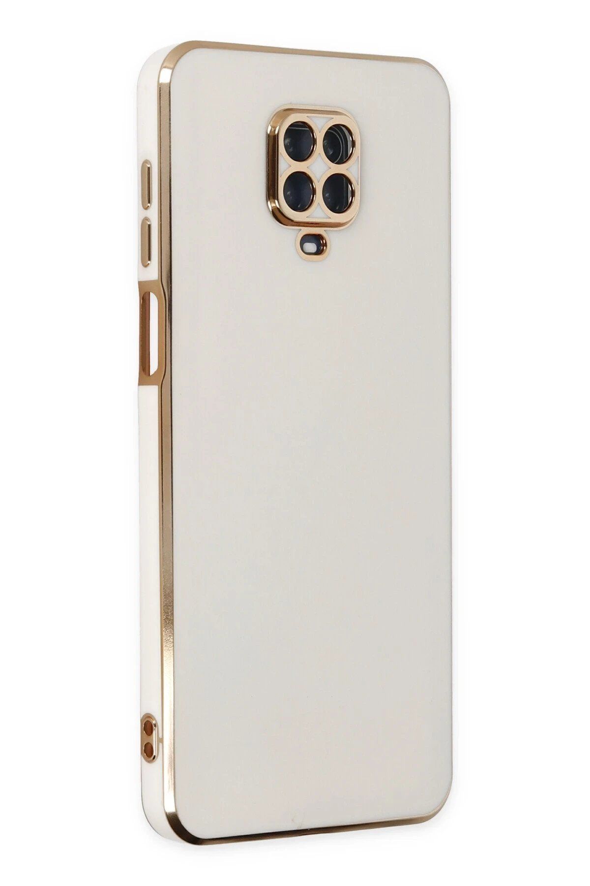 ENEFENDİ Newface Xiaomi Redmi Note 9 Pro Kılıf Volet Silikon - Beyaz