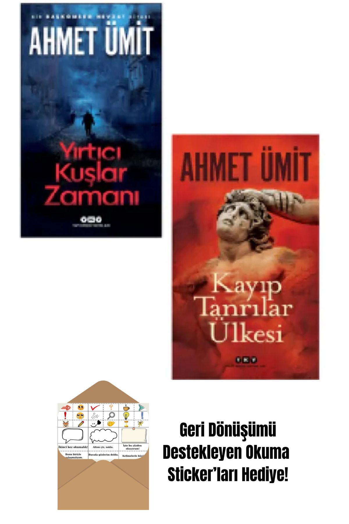 Yapı Kredi Yayınları Yırtıcı Kuşlar Zamanı + Kayıp Tanrılar Ülkesi + Okuma Sticker'ları