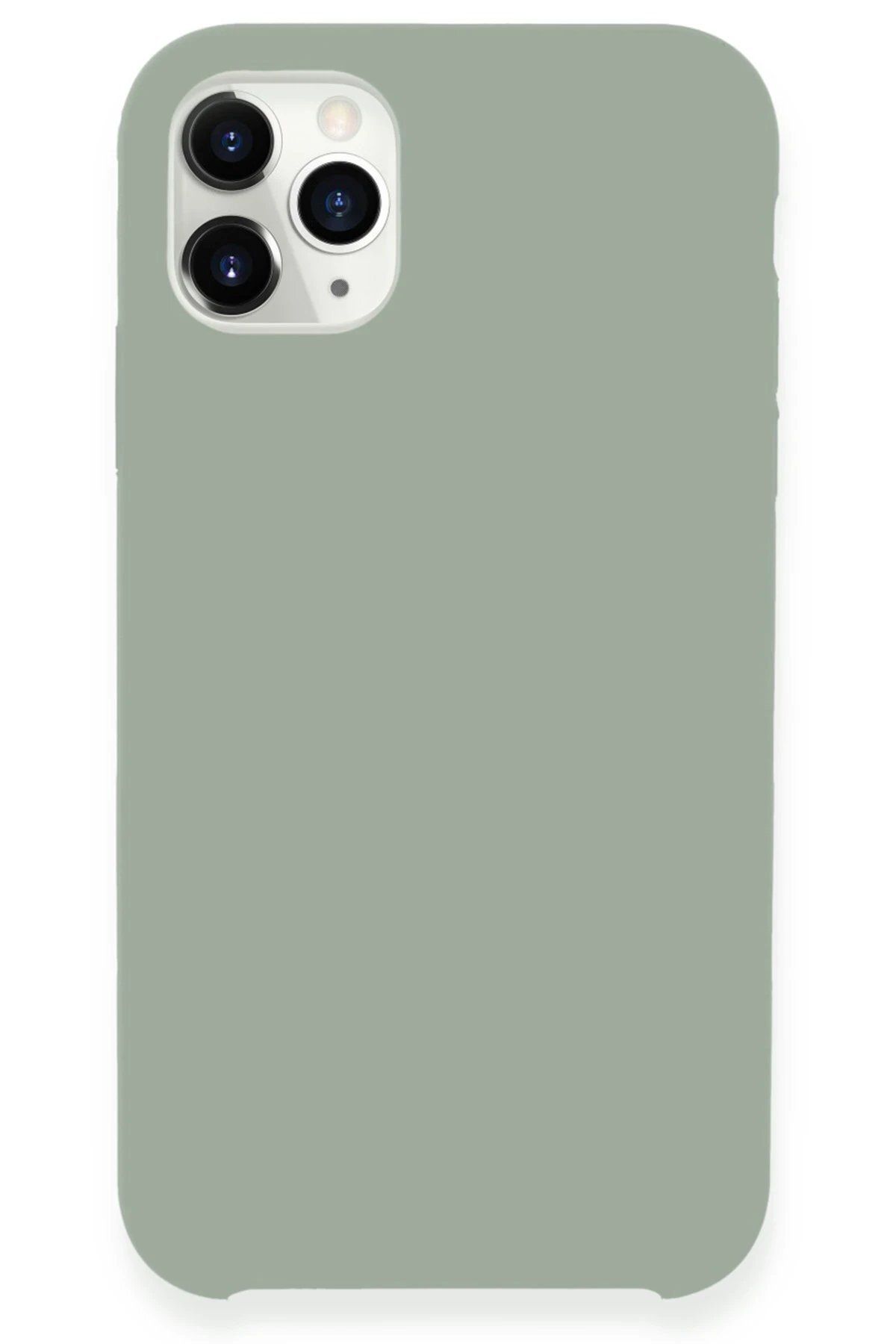 CepteToptan Newface iPhone 11 Pro Max Kılıf Lansman Legant Silikon - Açık Gri