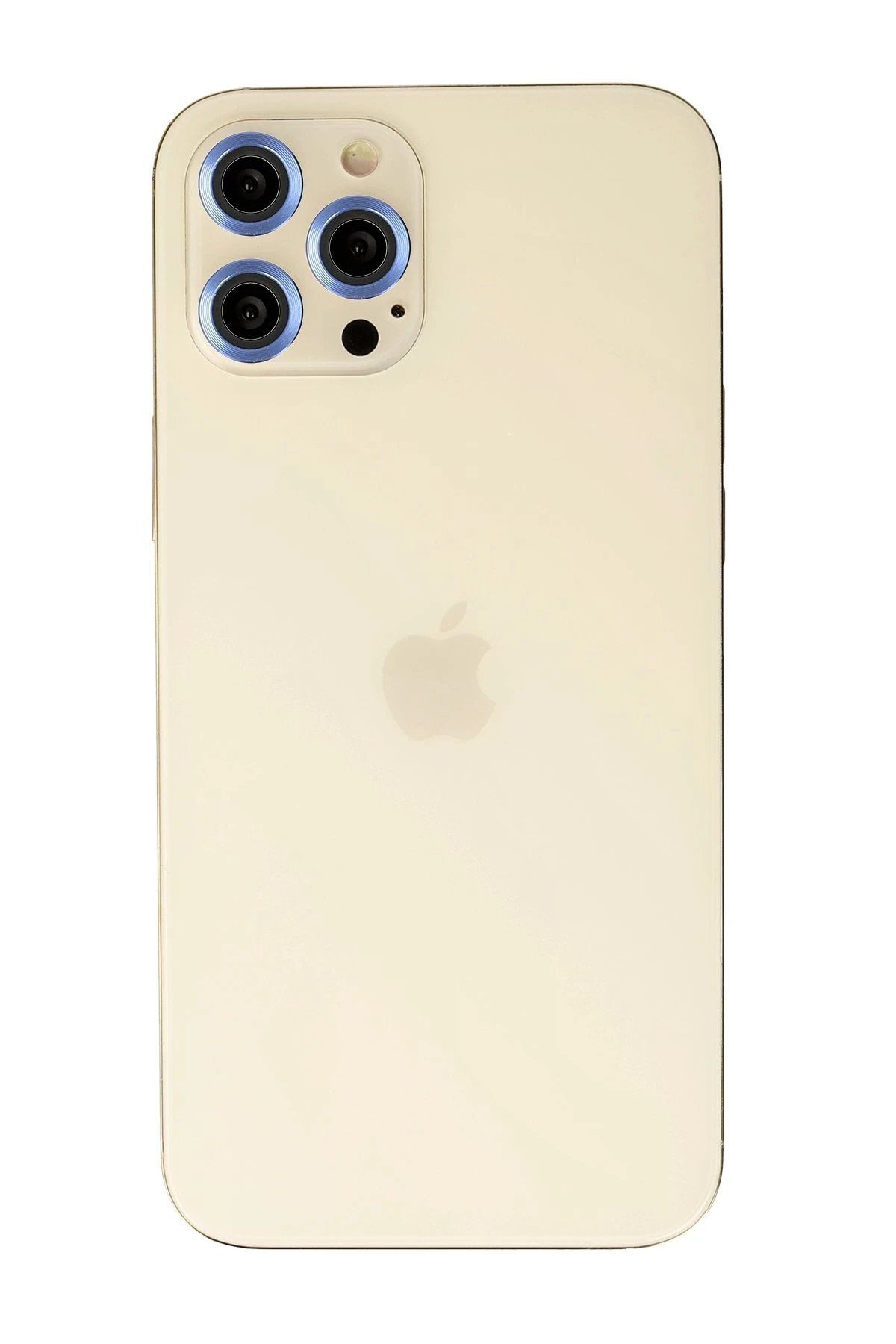 CepteToptan Newface iPhone 12 Pro Metal Kamera Lens - Mavi