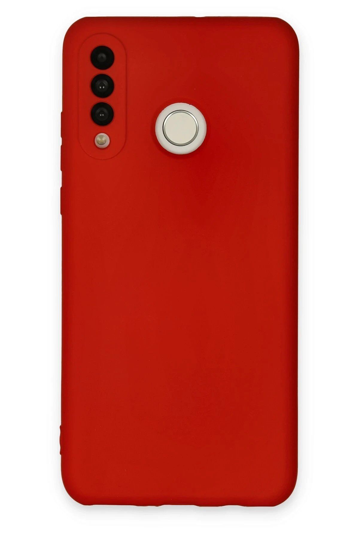 CepteToptan Newface Huawei P30 Lite Kılıf Nano içi Kadife Silikon - Kırmızı