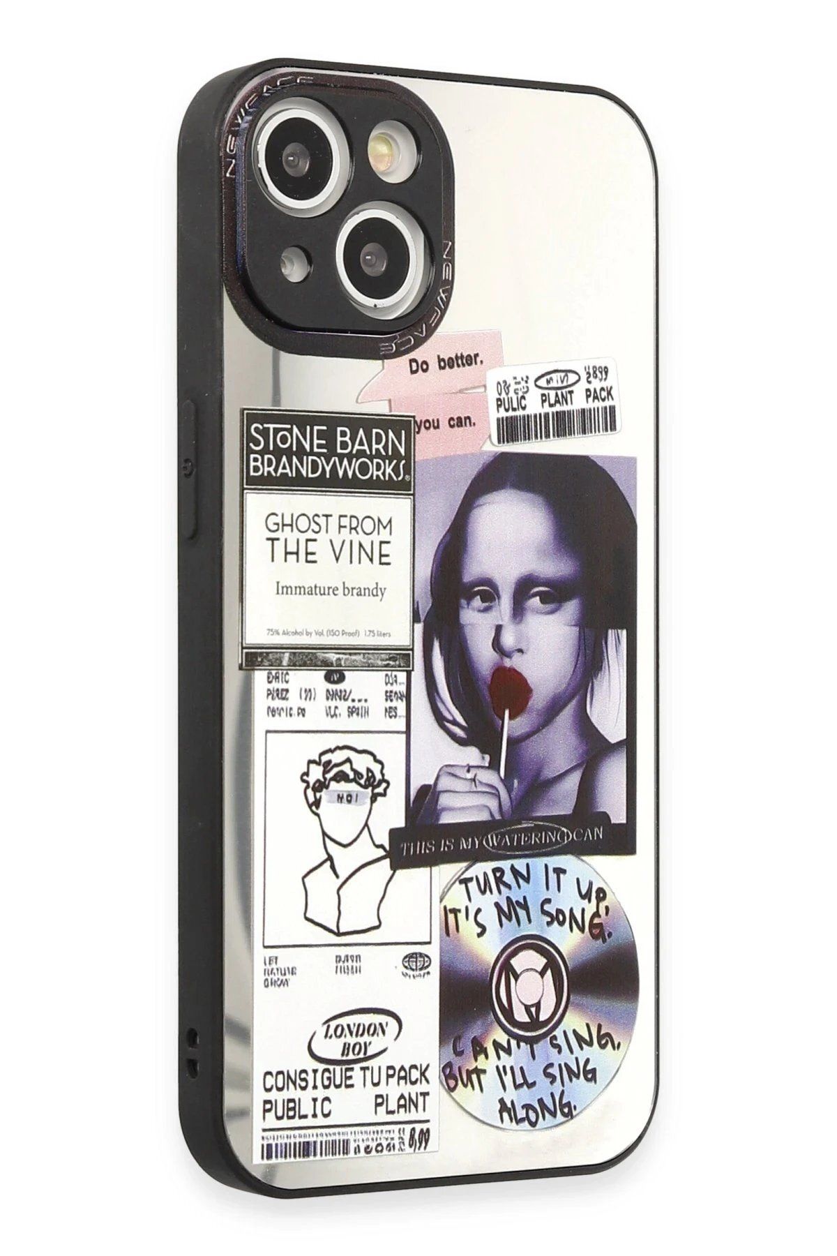 CepteToptan Newface iPhone 15 Kılıf Mirror Desenli Kapak - Mirror - 2
