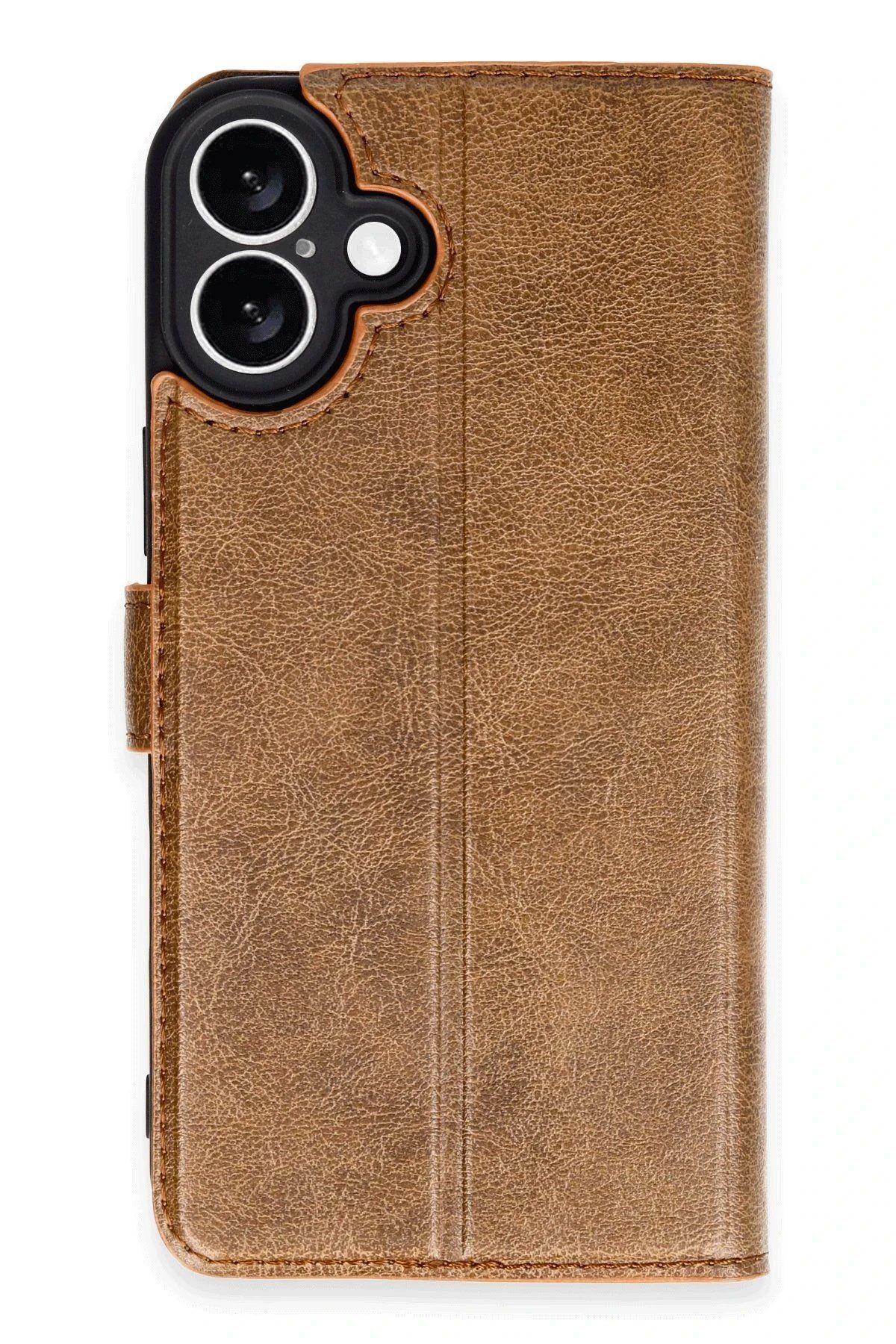 CepteToptan Newface iPhone 16 Plus Kılıf Trend S Plus Kapaklı Kılıf - Taba