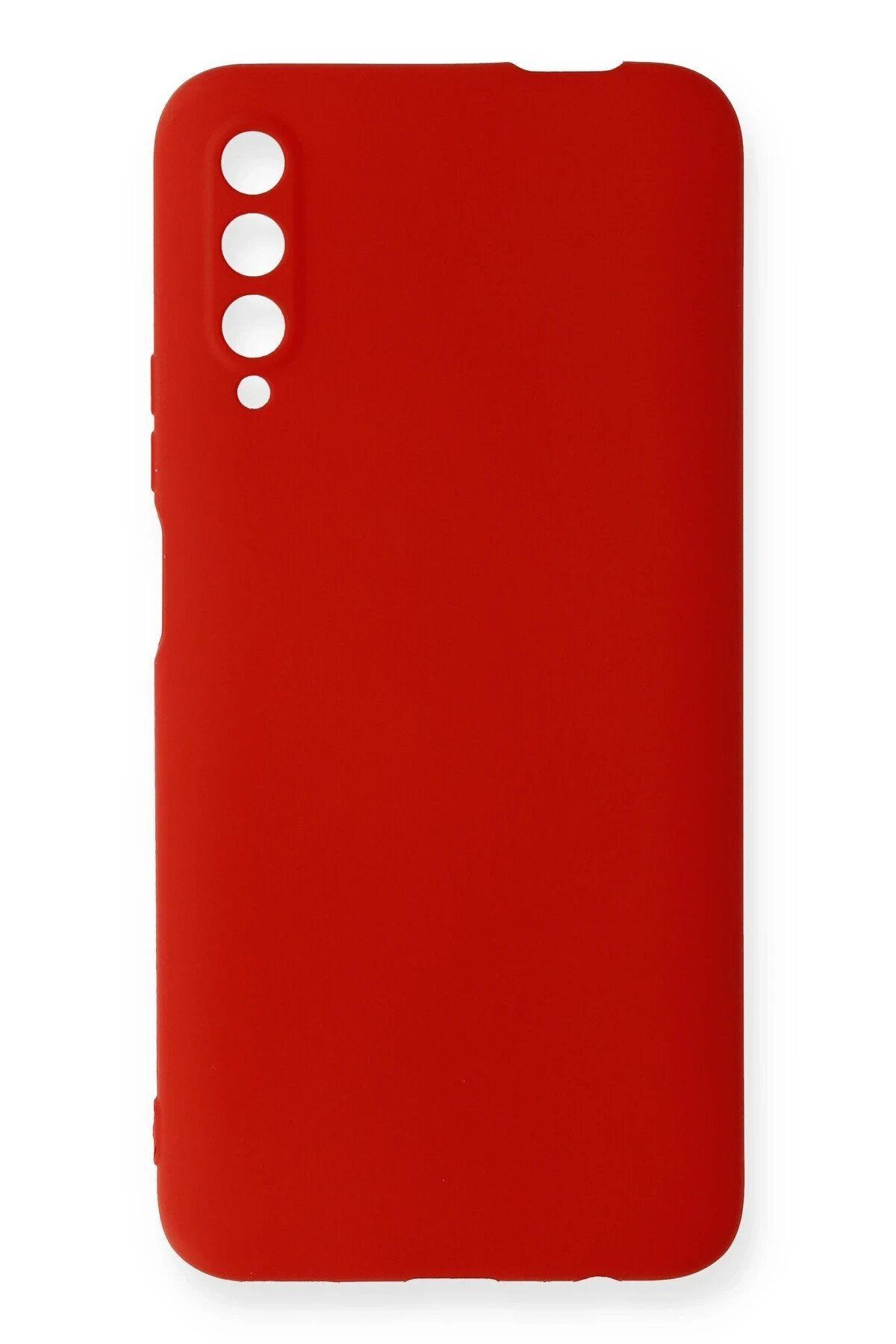 CepteToptan Newface Huawei P Smart Pro / Y9S Kılıf First Silikon - Kırmızı