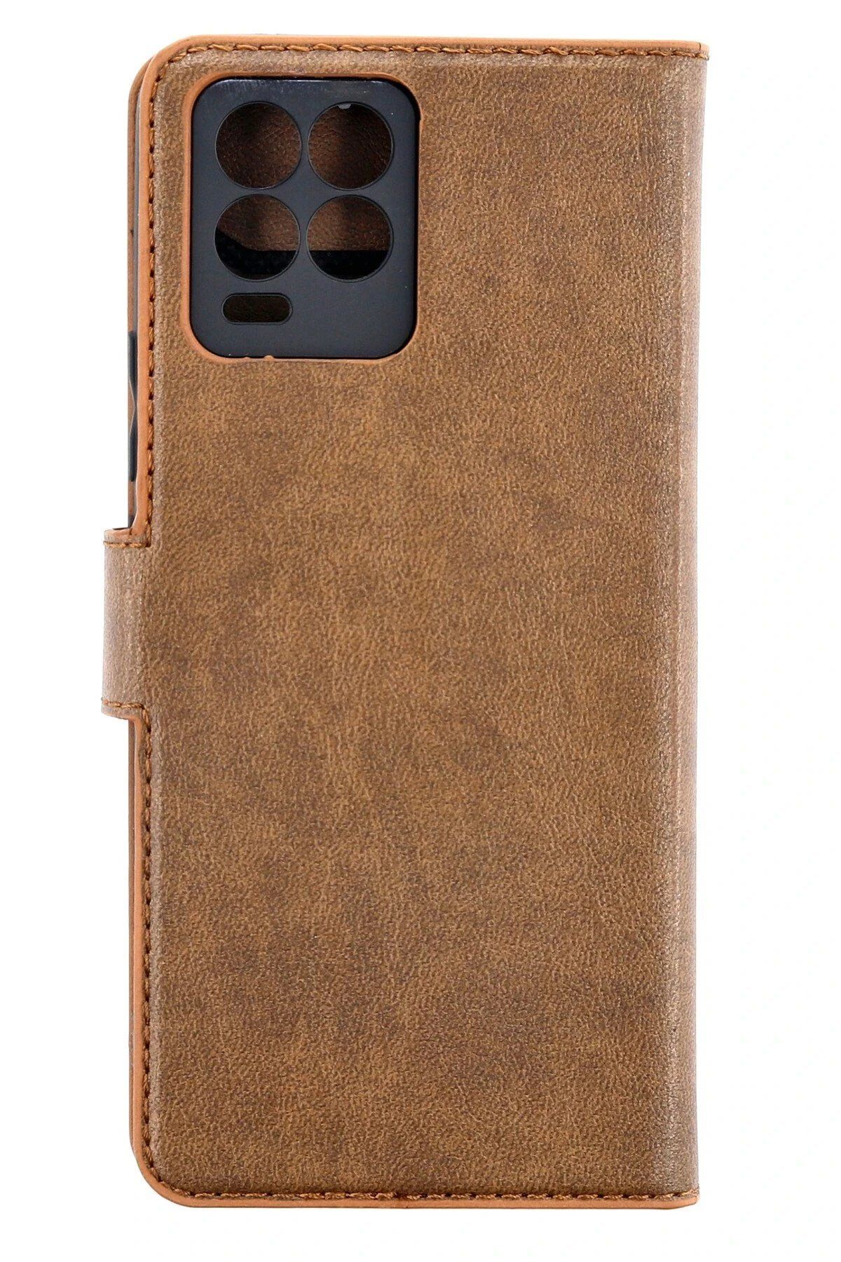 CepteToptan Newface Realme 8 Pro Kılıf Trend S Plus Kapaklı Kılıf - Taba