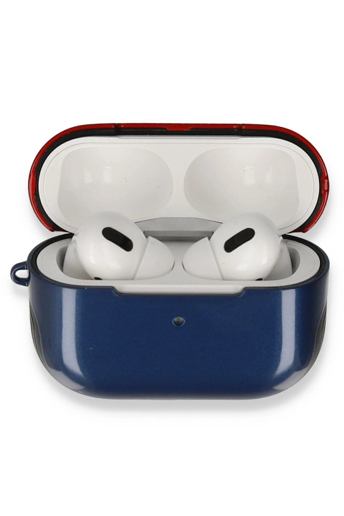 CepteToptan Newface Airpods Pro (1.nesil) 3in1 Kılıf - Lacivert-Kırmızı