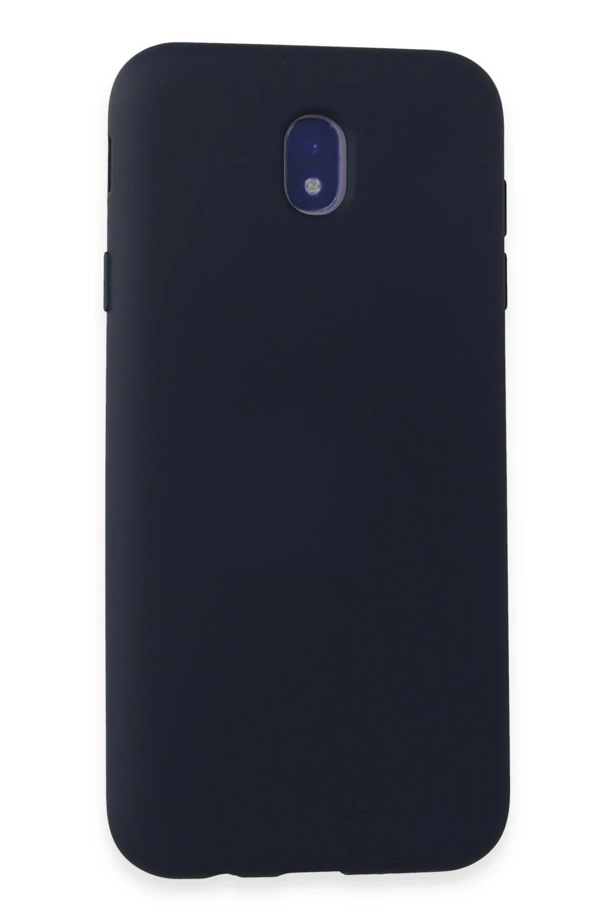 CepteToptan Newface Samsung Galaxy J7 Pro / J730 Kılıf Nano içi Kadife Silikon - Koyu Mavi