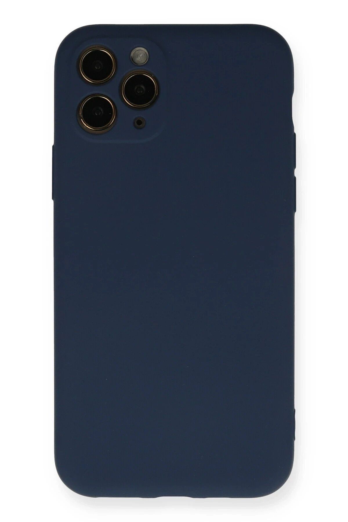 CepteToptan Newface iPhone 11 Pro Kılıf Nano içi Kadife Silikon - Lacivert