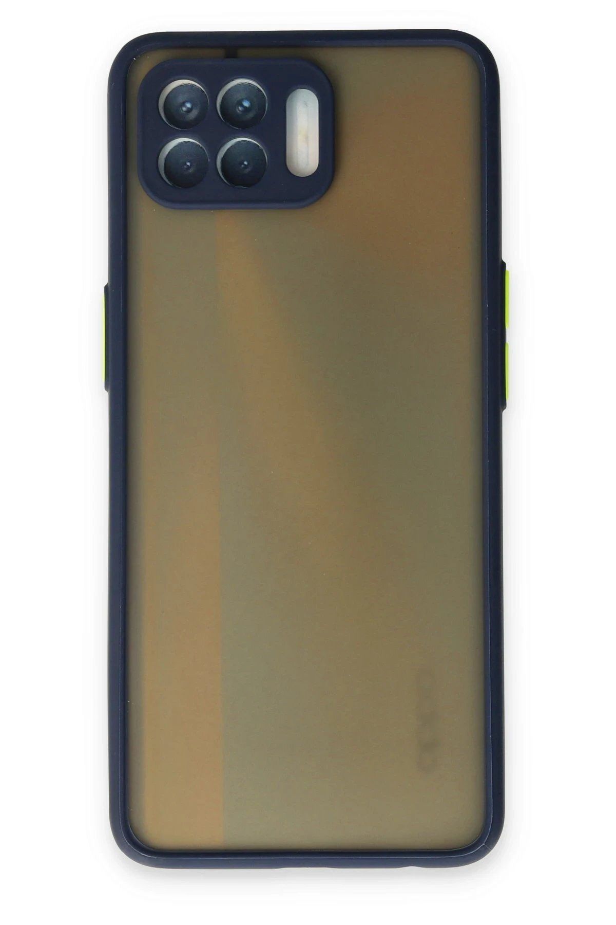 CepteToptan Newface Oppo Reno 4 Lite Kılıf Montreal Silikon Kapak - Lacivert