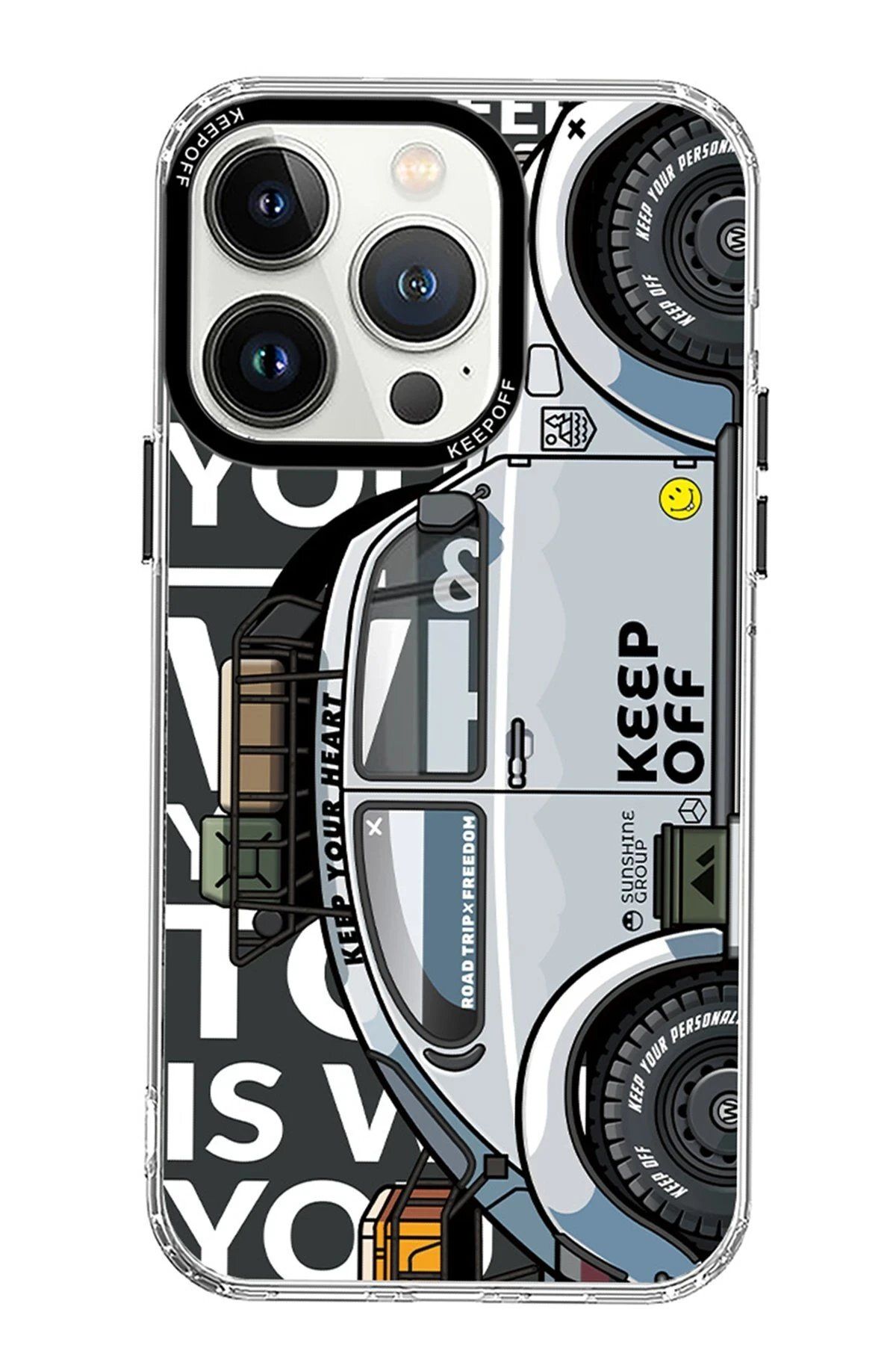 Keep Off iPhone 15 Pro Cross Country Travel Magsafe Kapak - Highway