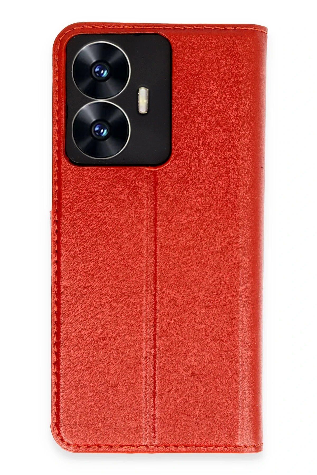 CepteToptan Newface Realme C55 Kılıf Trend S Plus Kapaklı Kılıf - Kırmızı