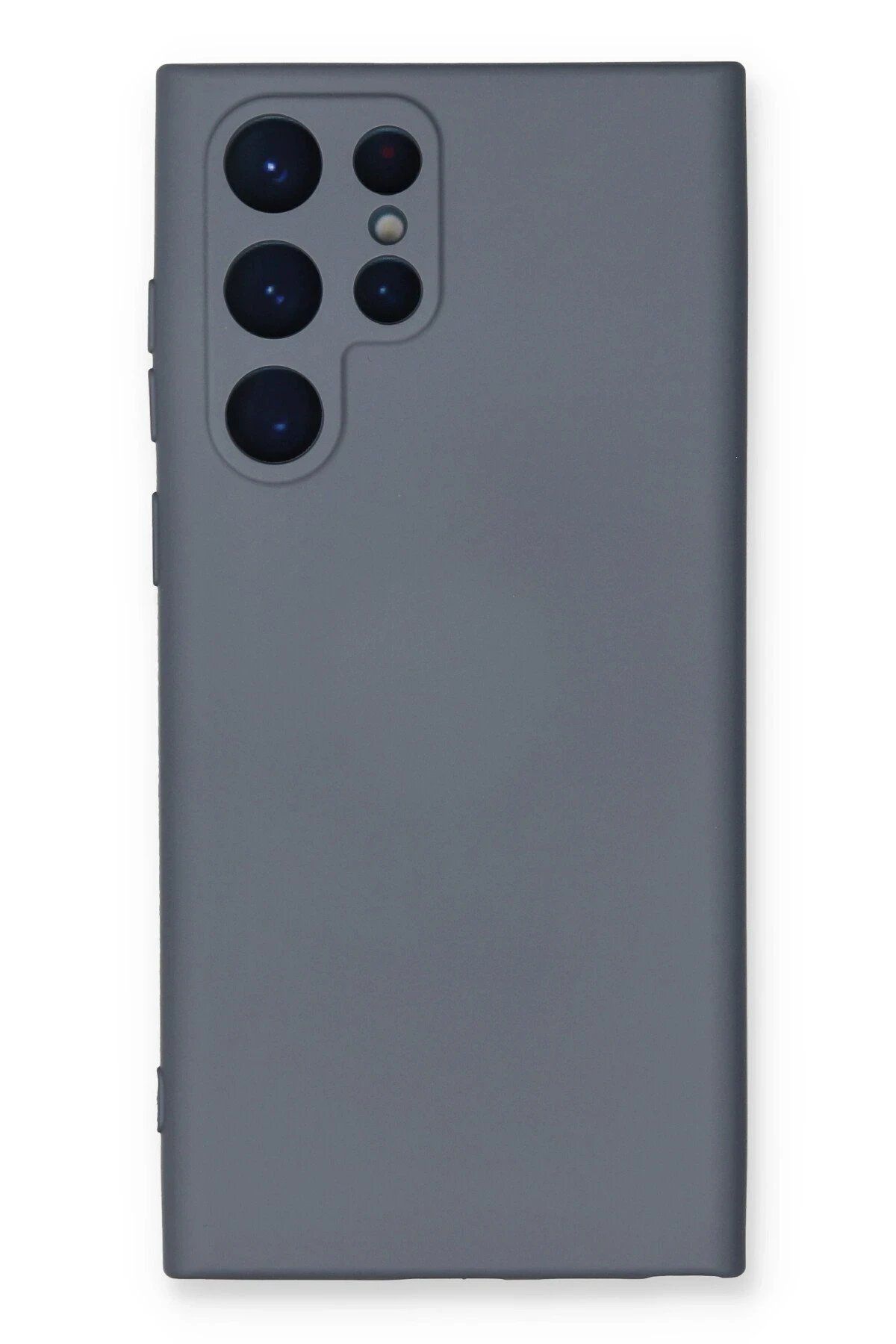 CepteToptan Newface Samsung Galaxy S22 Ultra Kılıf Nano içi Kadife Silikon - Gri