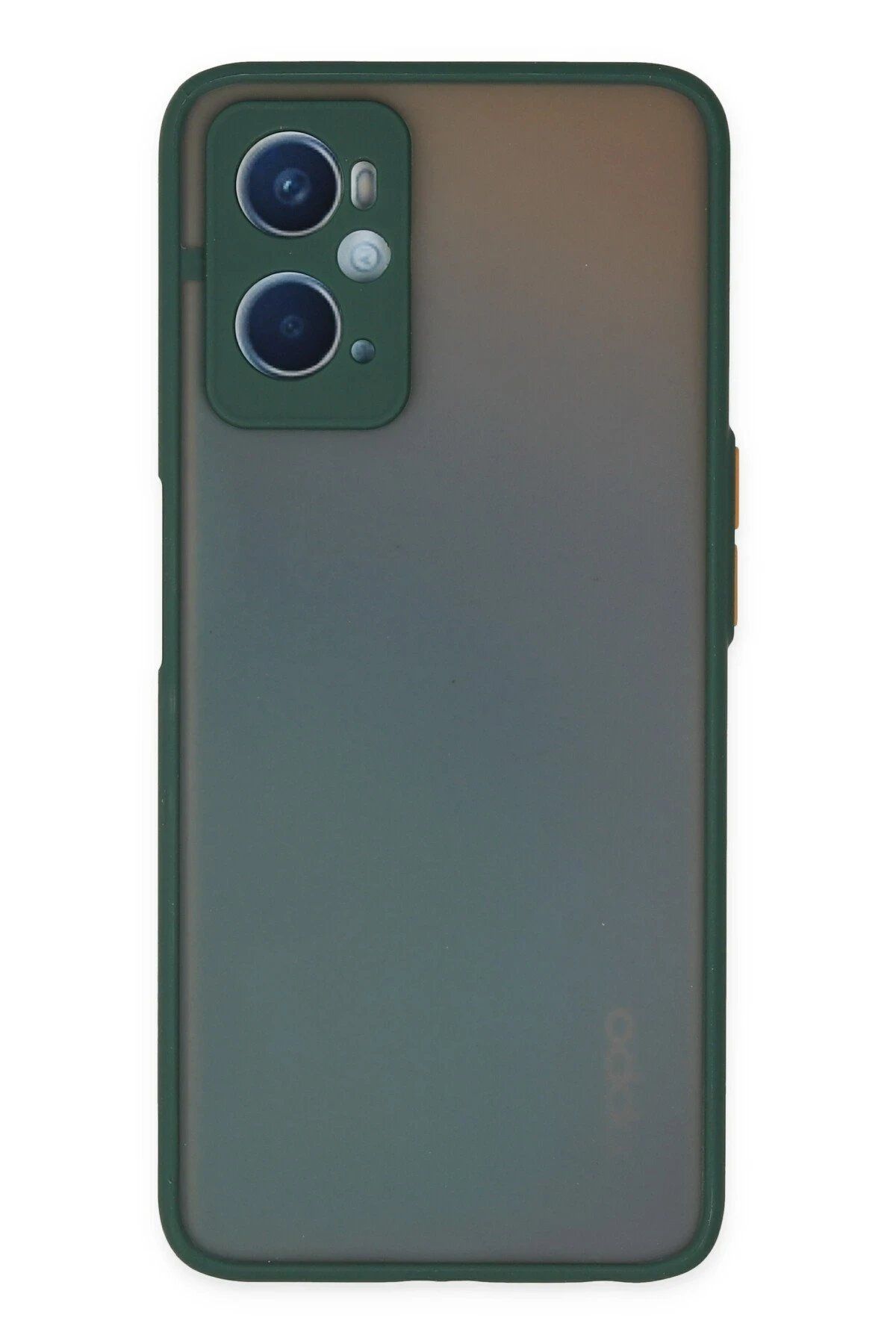 ENEFENDİ Newface Oppo A96 Kılıf Montreal Silikon Kapak - Yeşil