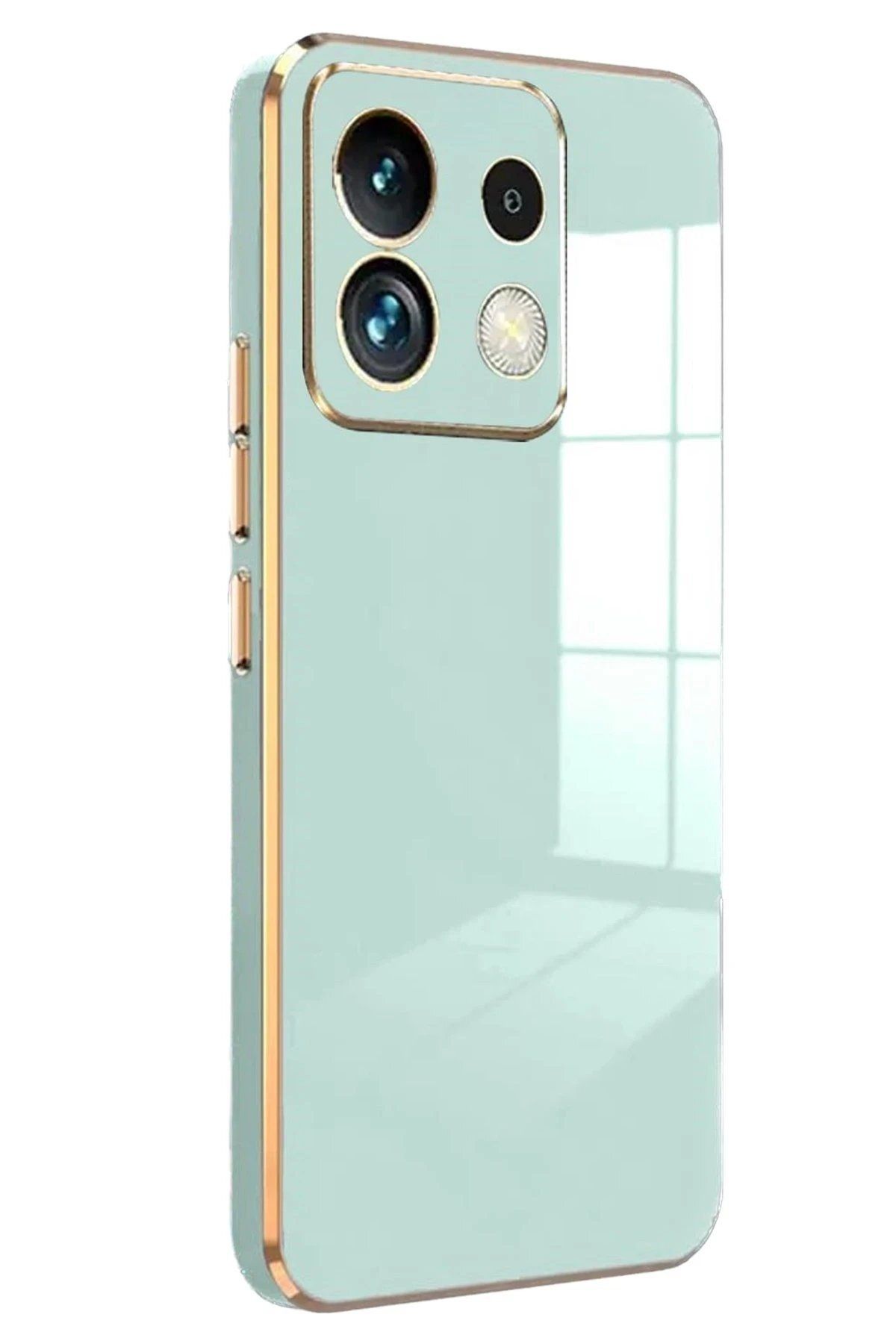 CepteToptan Newface Xiaomi Redmi Note 13 5G Kılıf Volet Silikon - Açık Yeşil