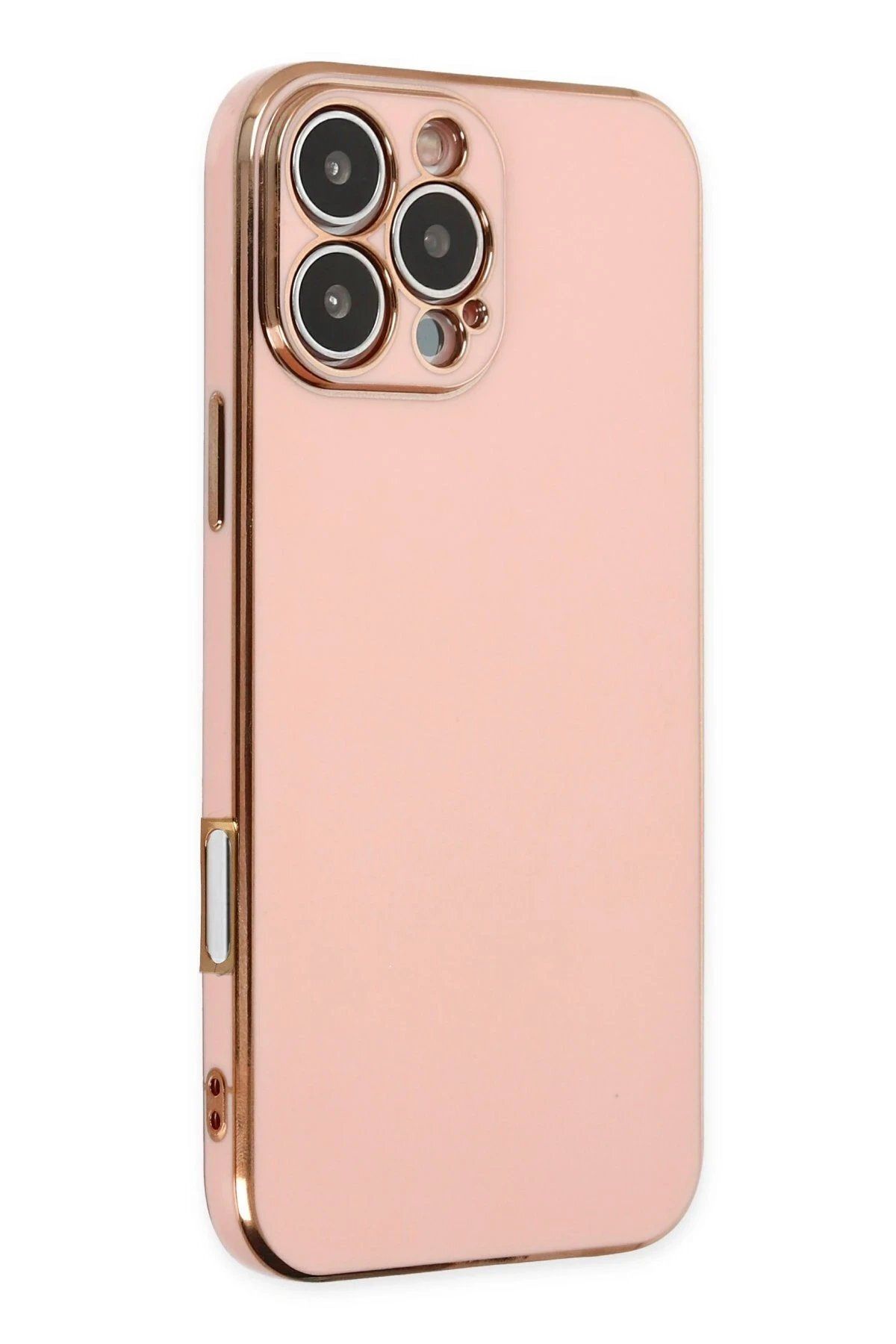 CepteToptan Newface iPhone 16 Pro Kılıf Volet Silikon - Pembe