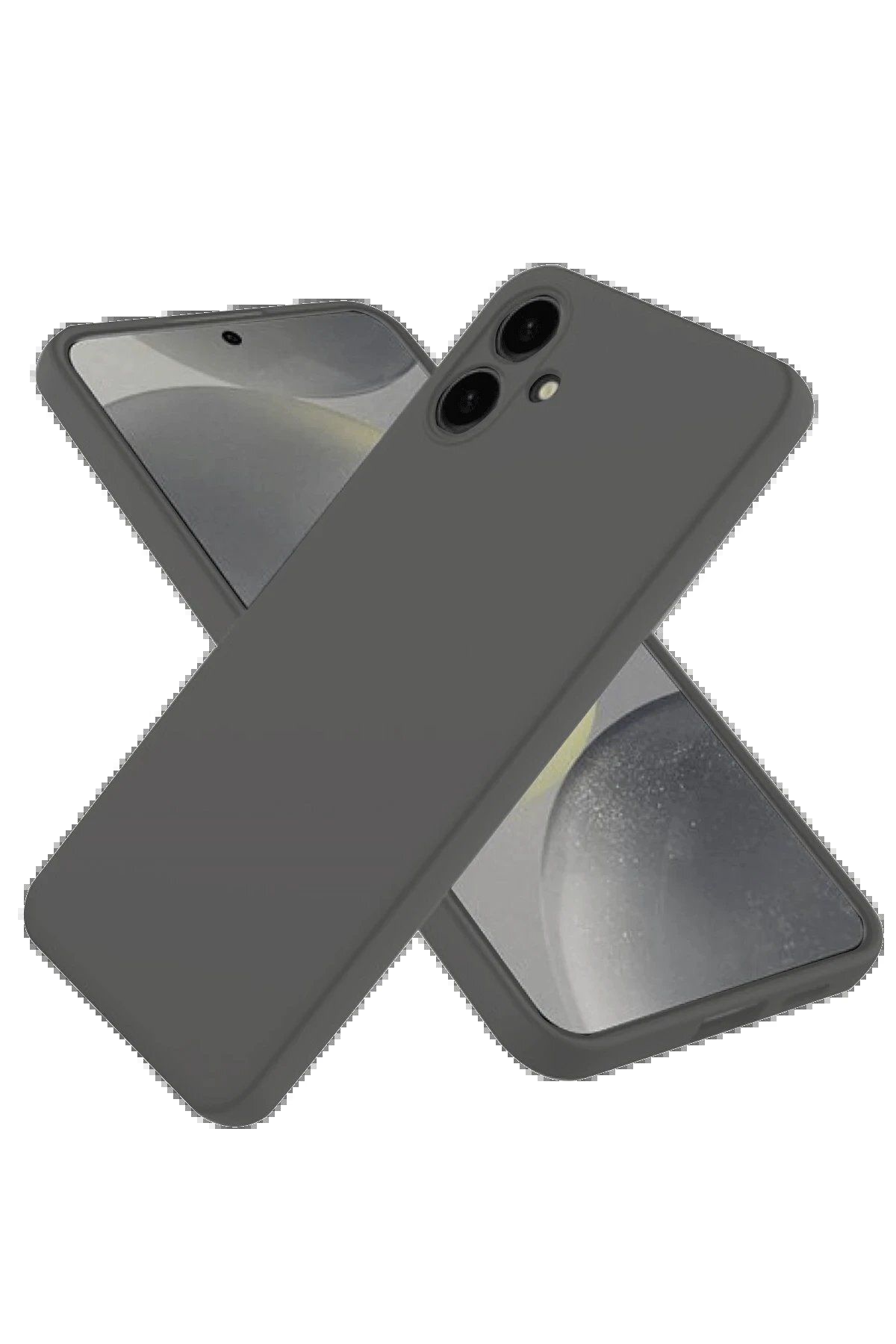 CepteToptan Newface Samsung Galaxy A06 Kılıf First Silikon - Gri