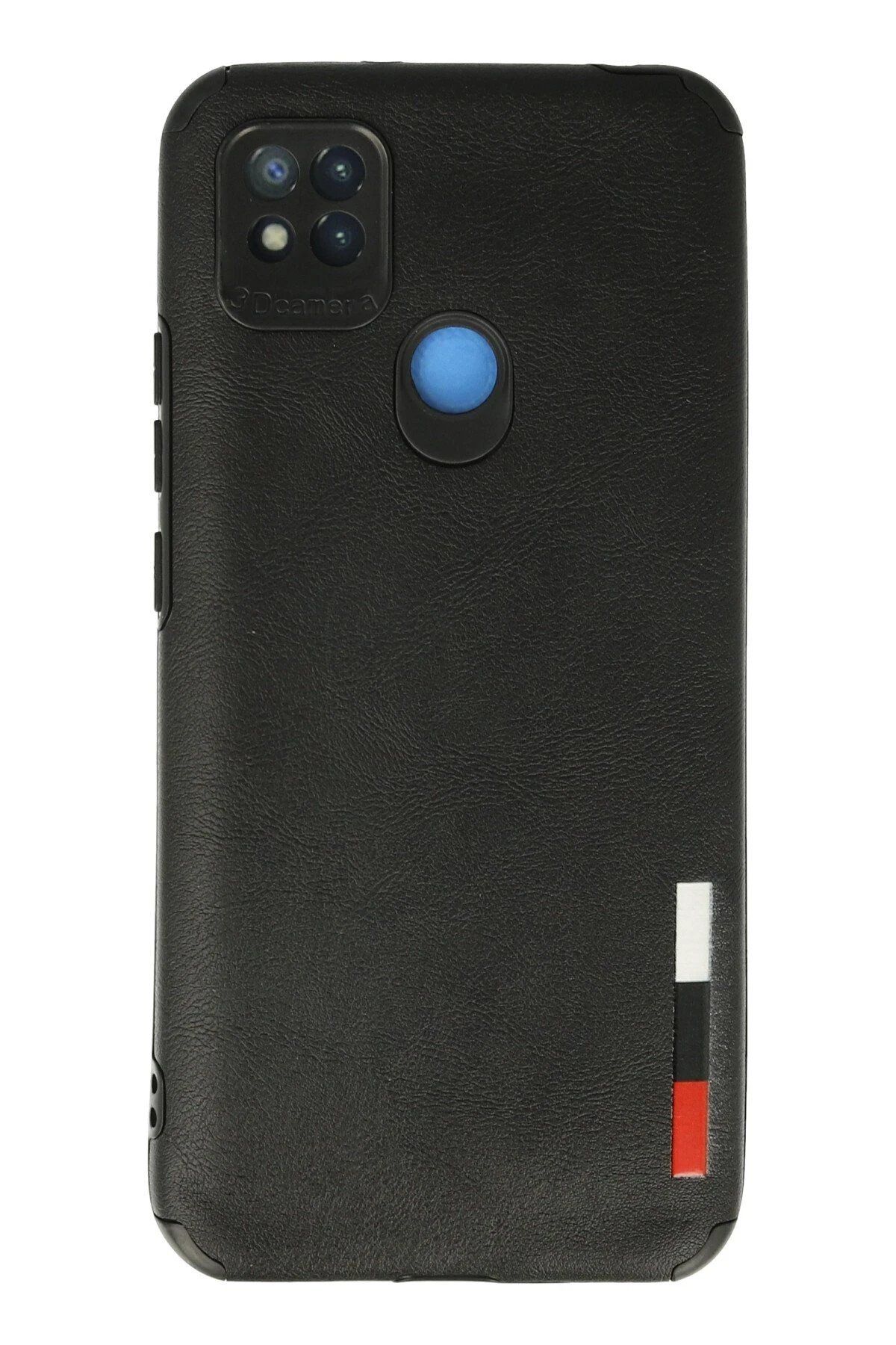 CepteToptan Newface Xiaomi Redmi 9C Kılıf Loop Deri Silikon - Siyah