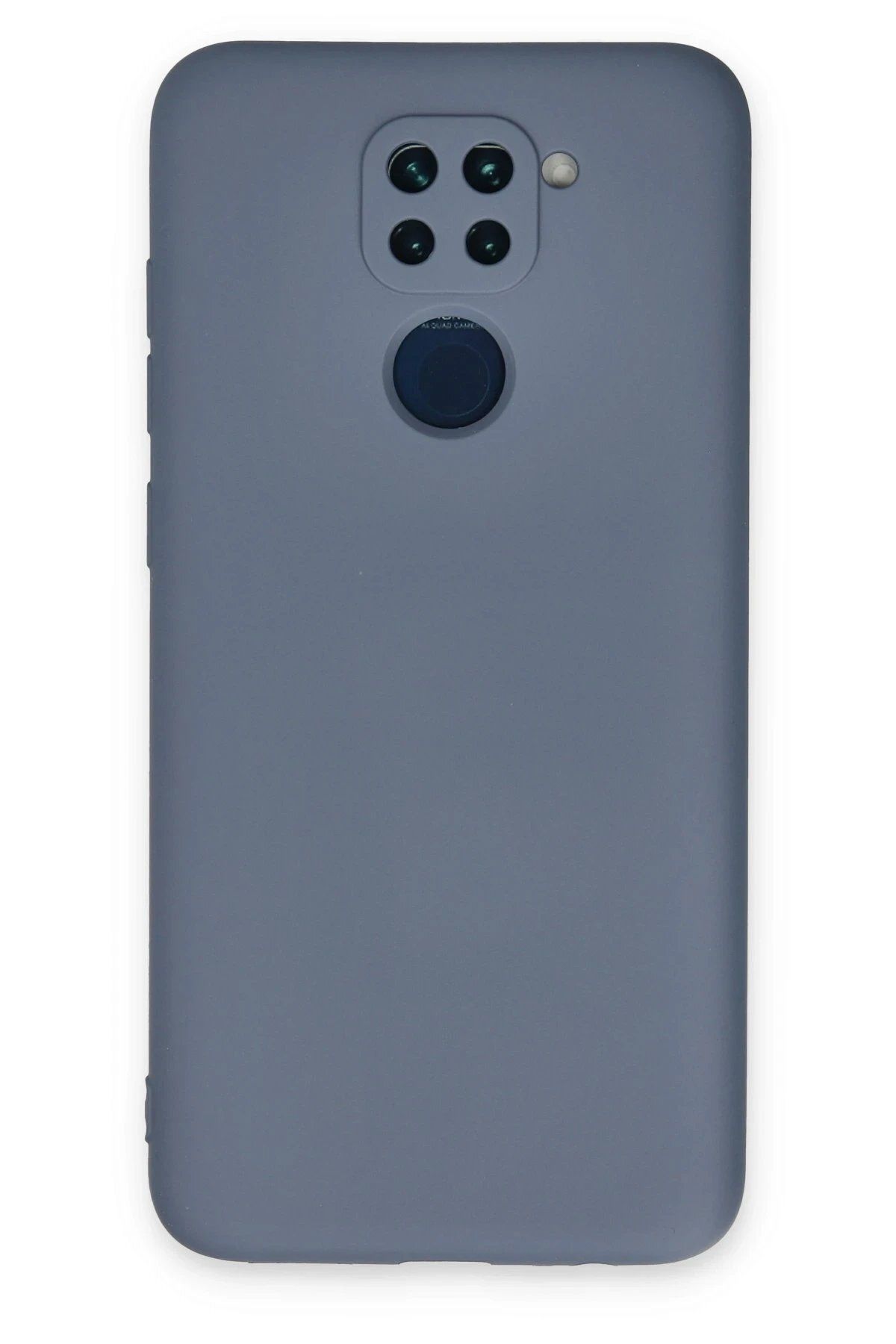 Toptan Bulurum Newface Xiaomi Redmi Note 9 Kılıf Nano içi Kadife Silikon - Gri