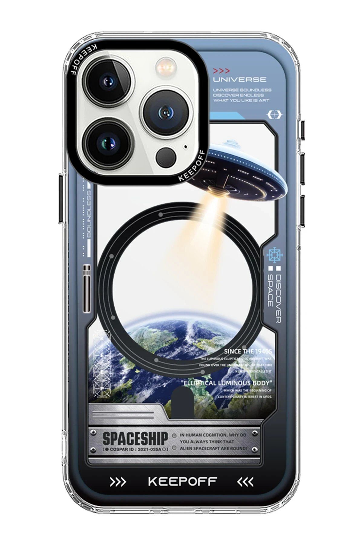 CepteToptan Keep Off iPhone 15 Pro Max Aerospace Magsafe Kapak - Aircraft
