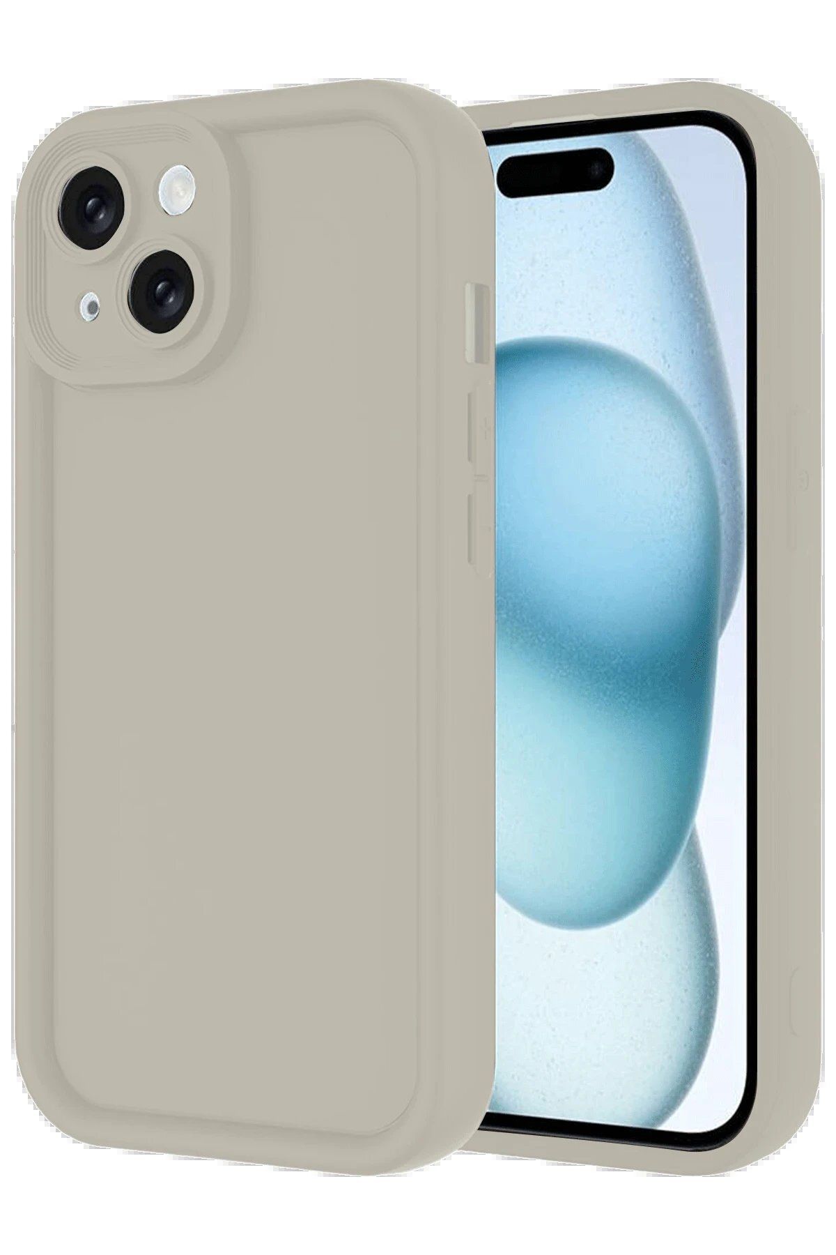 CepteToptan Newface iPhone 14 Kılıf Viera Silikon - Krem