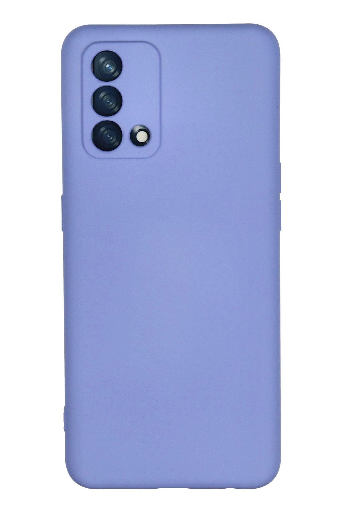 CepteToptan Newface Oppo A74 4G Kılıf Nano içi Kadife Silikon - Lila