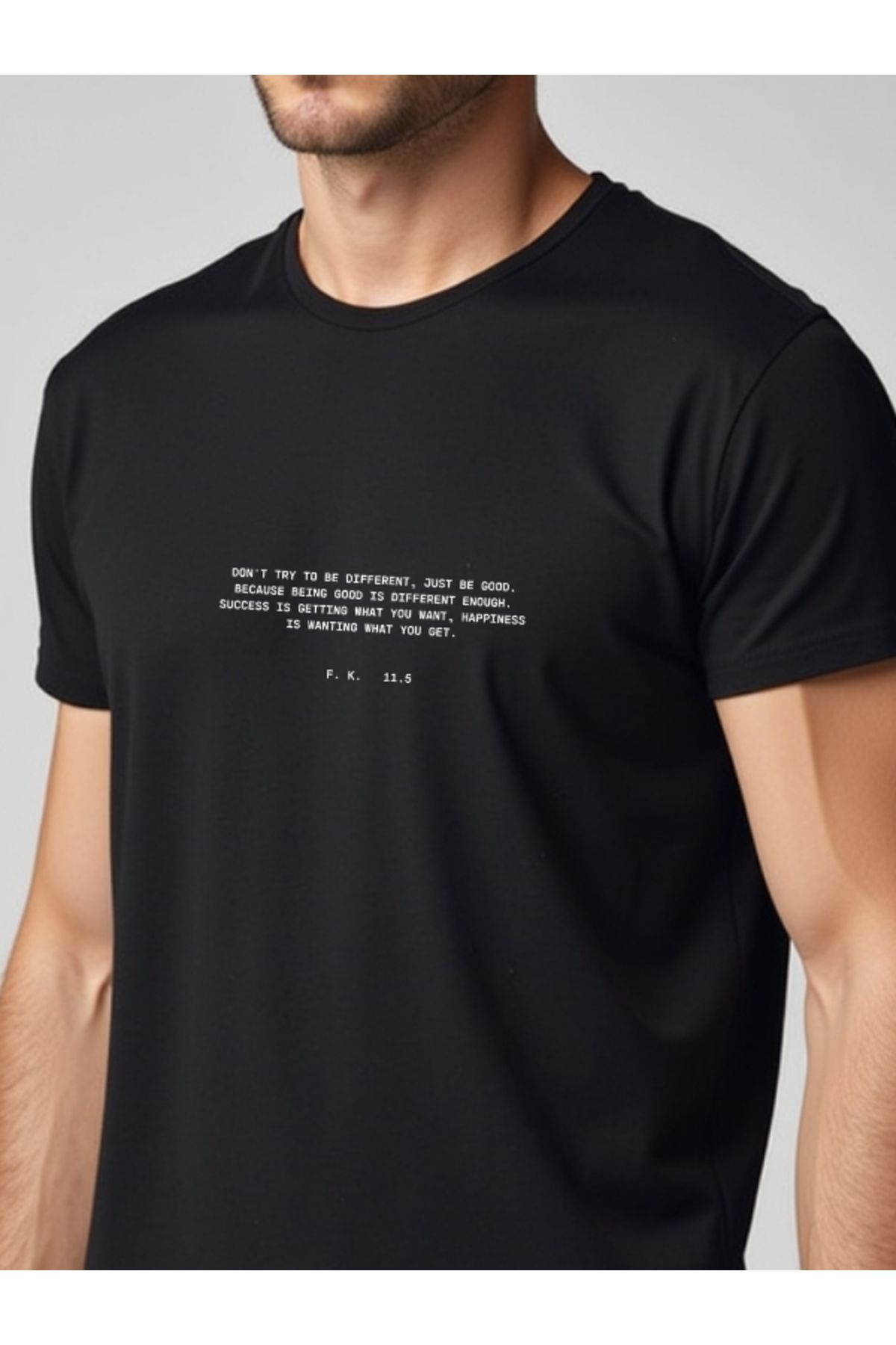 Draxon Unisex Bisiklet Yaka Tişört (% 100 Pamuk)