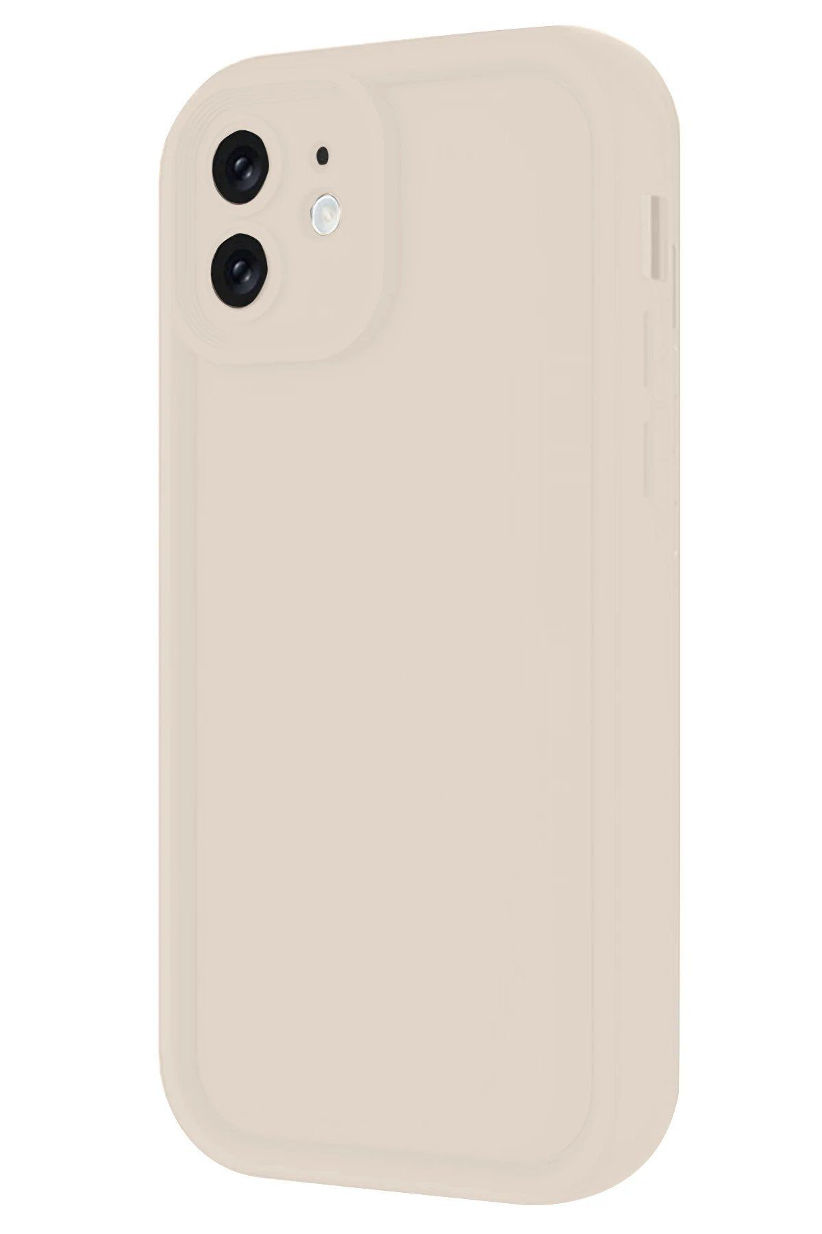CepteToptan Newface iPhone 11 Kılıf Viera Silikon - Krem