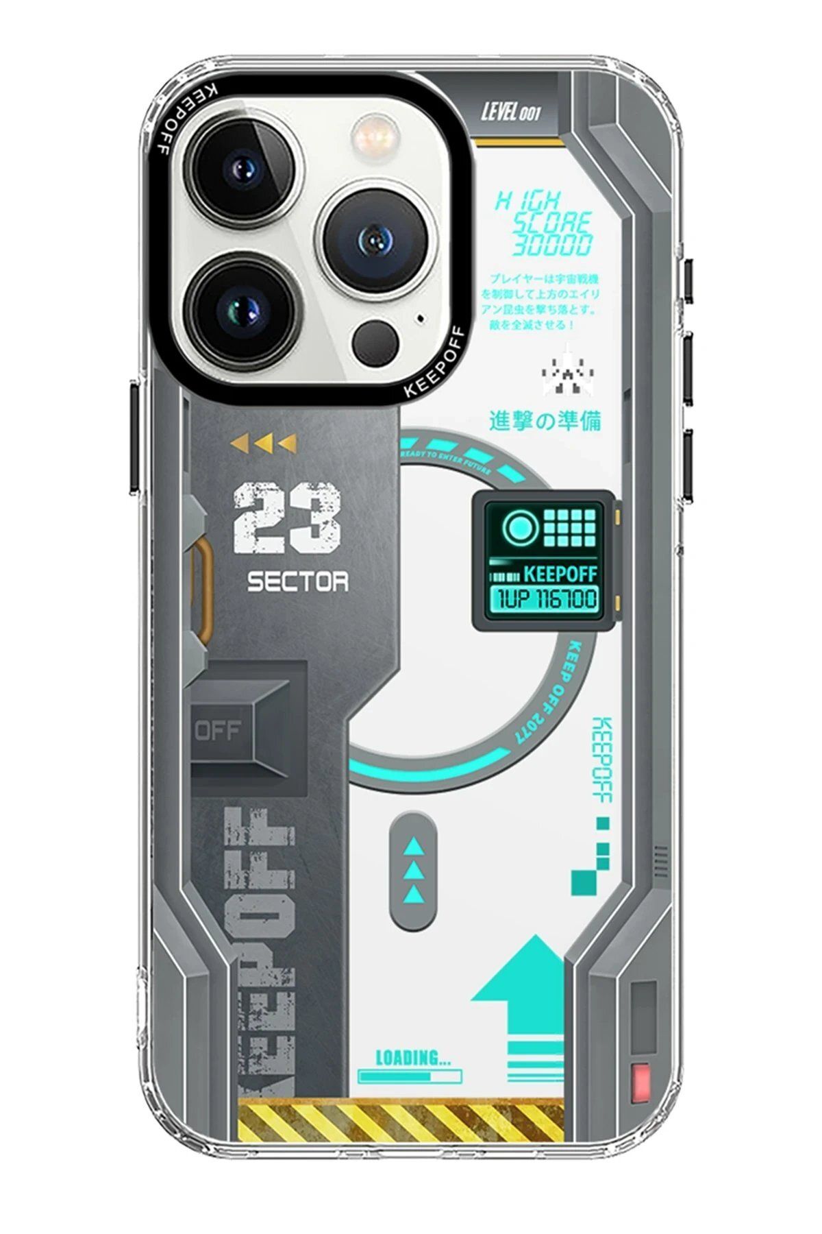 CepteToptan Keep Off iPhone 15 Pro Future Armor Magsafe Kapak - Advance Attack