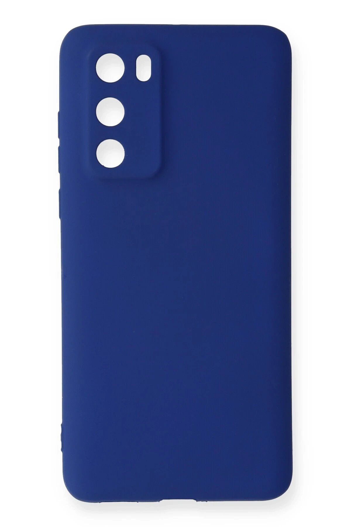 CepteToptan Newface Huawei P40 Kılıf First Silikon - Lacivert