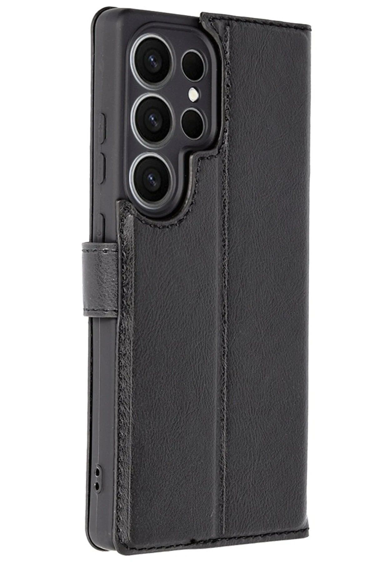 CepteToptan Newface Samsung Galaxy S25 Ultra Kılıf Trend S Plus Kapaklı Kılıf - Siyah