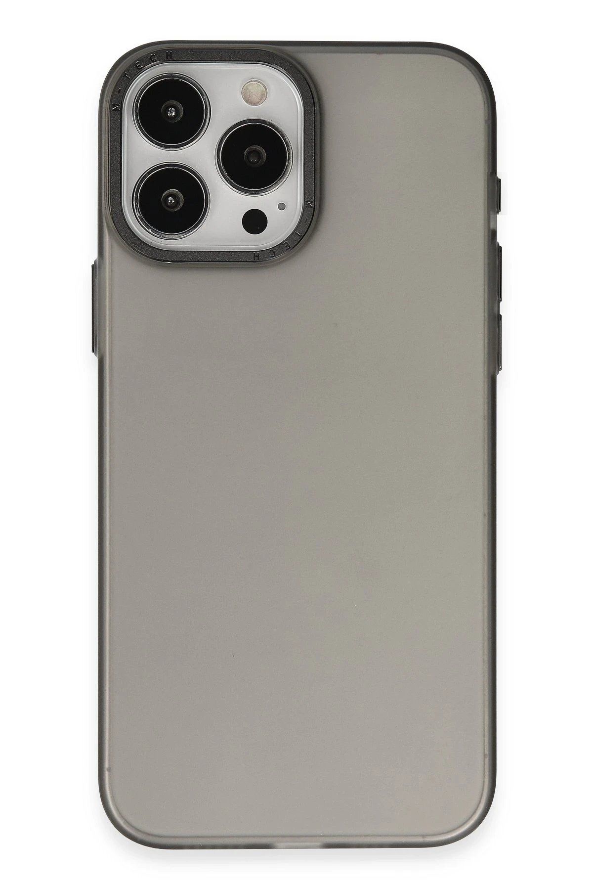 CepteToptan Newface iPhone 15 Pro Kılıf Modos Metal Kapak - Siyah