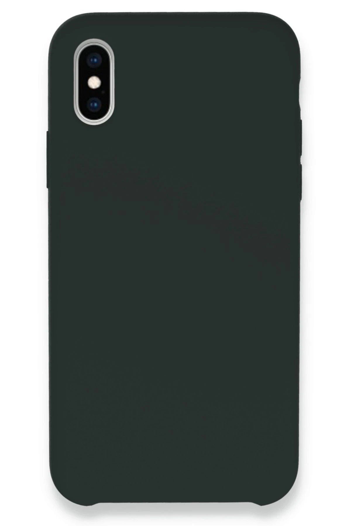 BIGBOYCL iPhone XS Max Kılıf Lansman Legant Silikon - Koyu Yeşil – Darbe Koruma