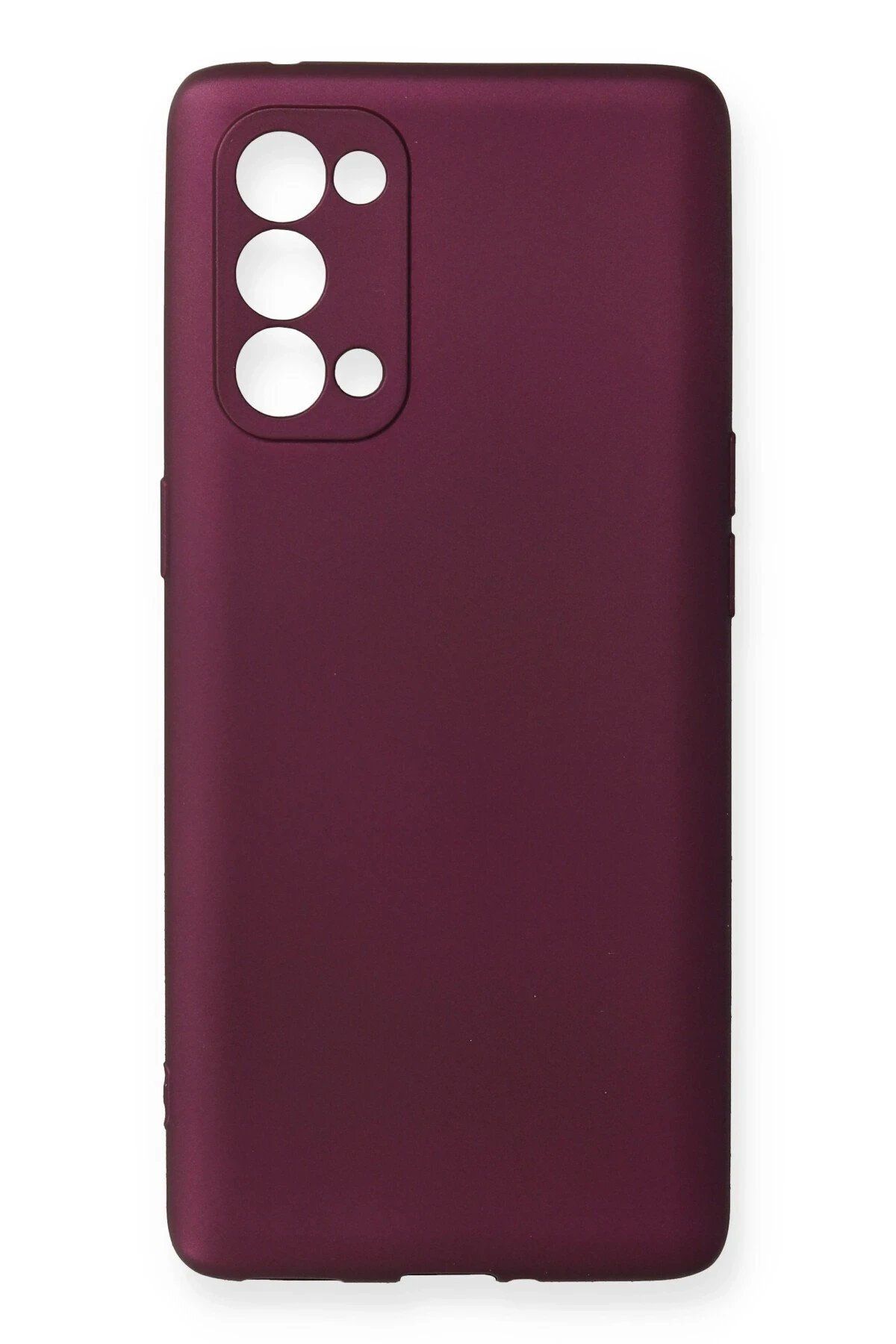 CepteToptan Newface Oppo Reno 5 Pro Kılıf First Silikon - Mürdüm